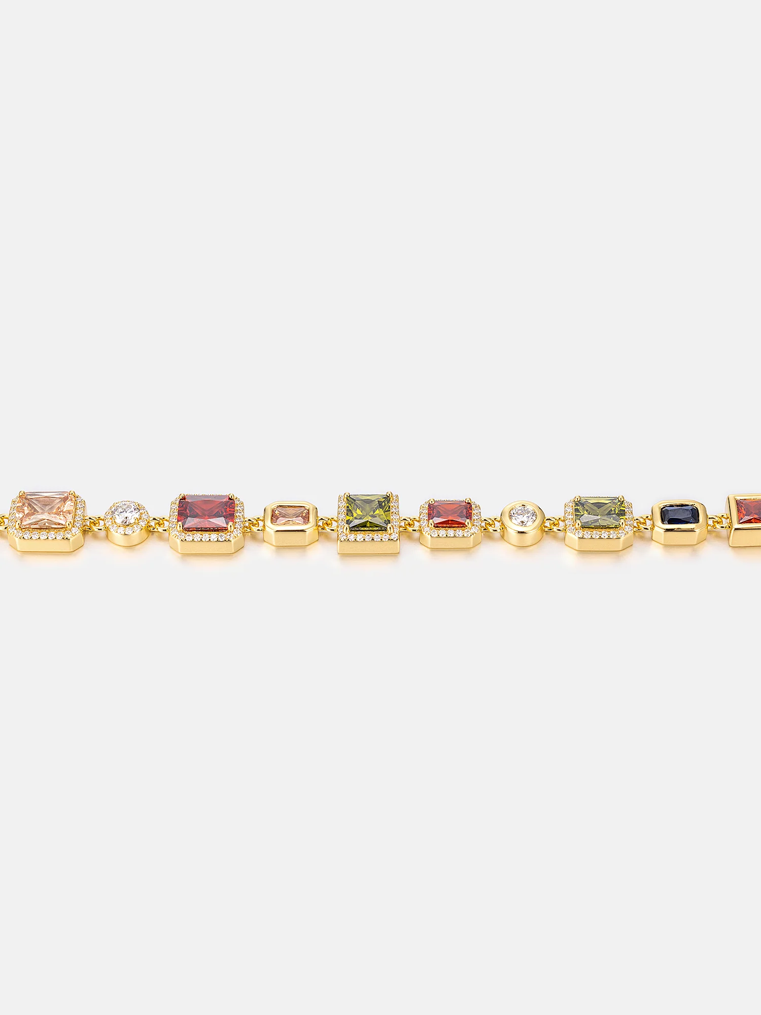 OBJ S925 Moissanite Multi Gemstone Bracelet - Image 4