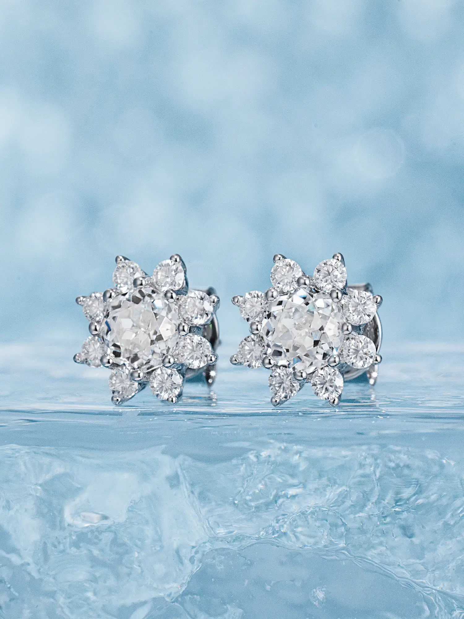 Octagonal Cut Moissanite Petal Shape Earrings - Image 5