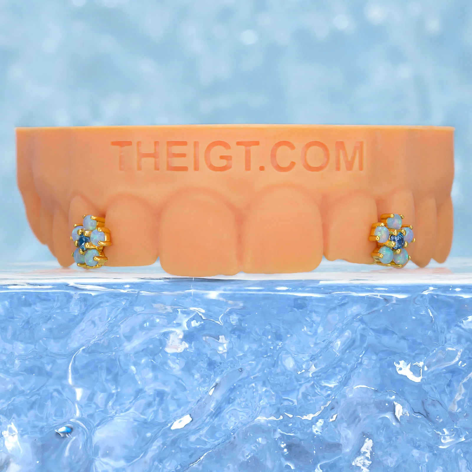 Opal Flower Spacer Grillz - Image 3