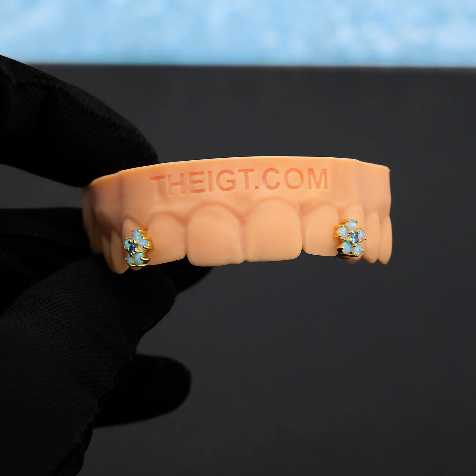 Opal Flower Spacer Grillz - Image 4