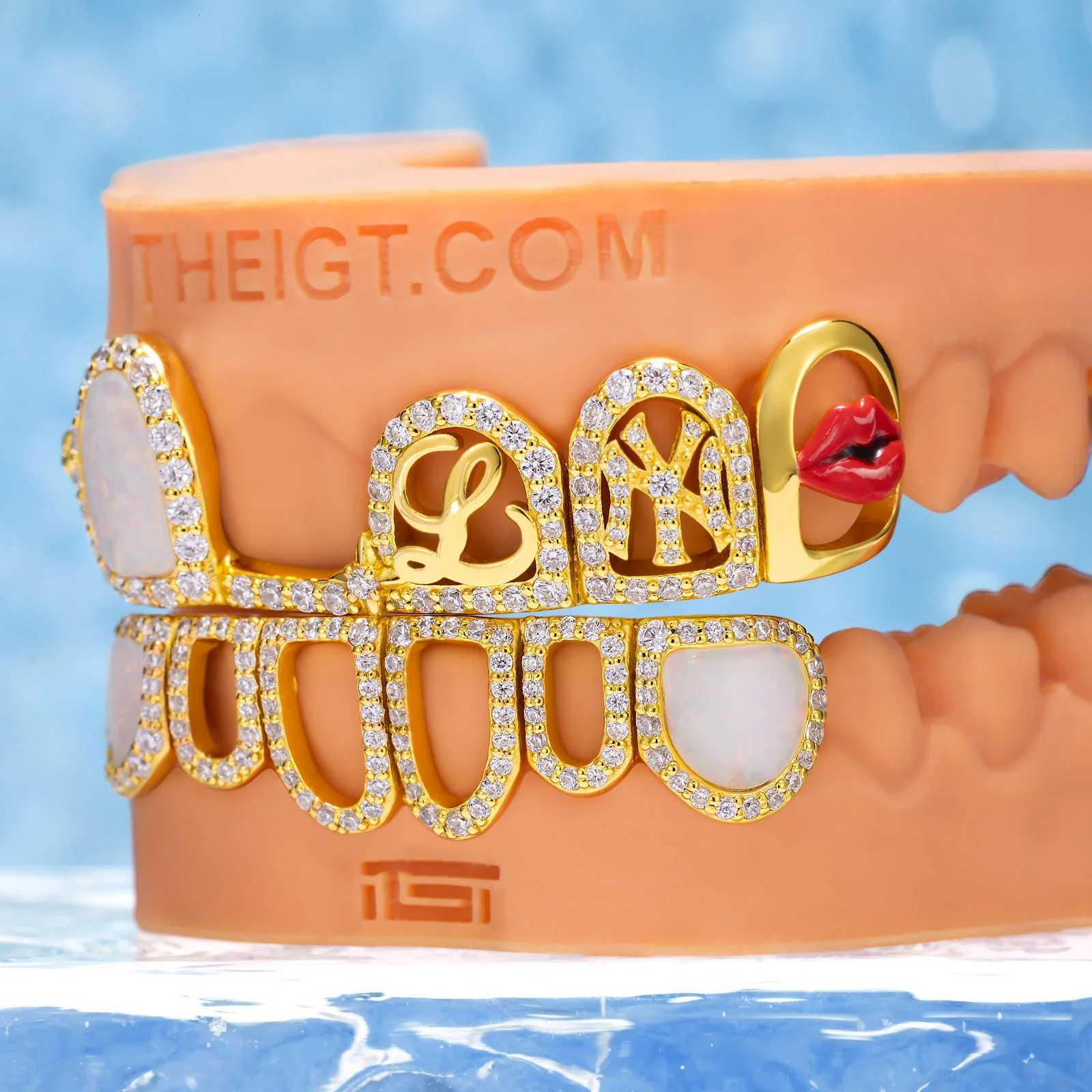 Opal Kitty Script Grillz - Image 5