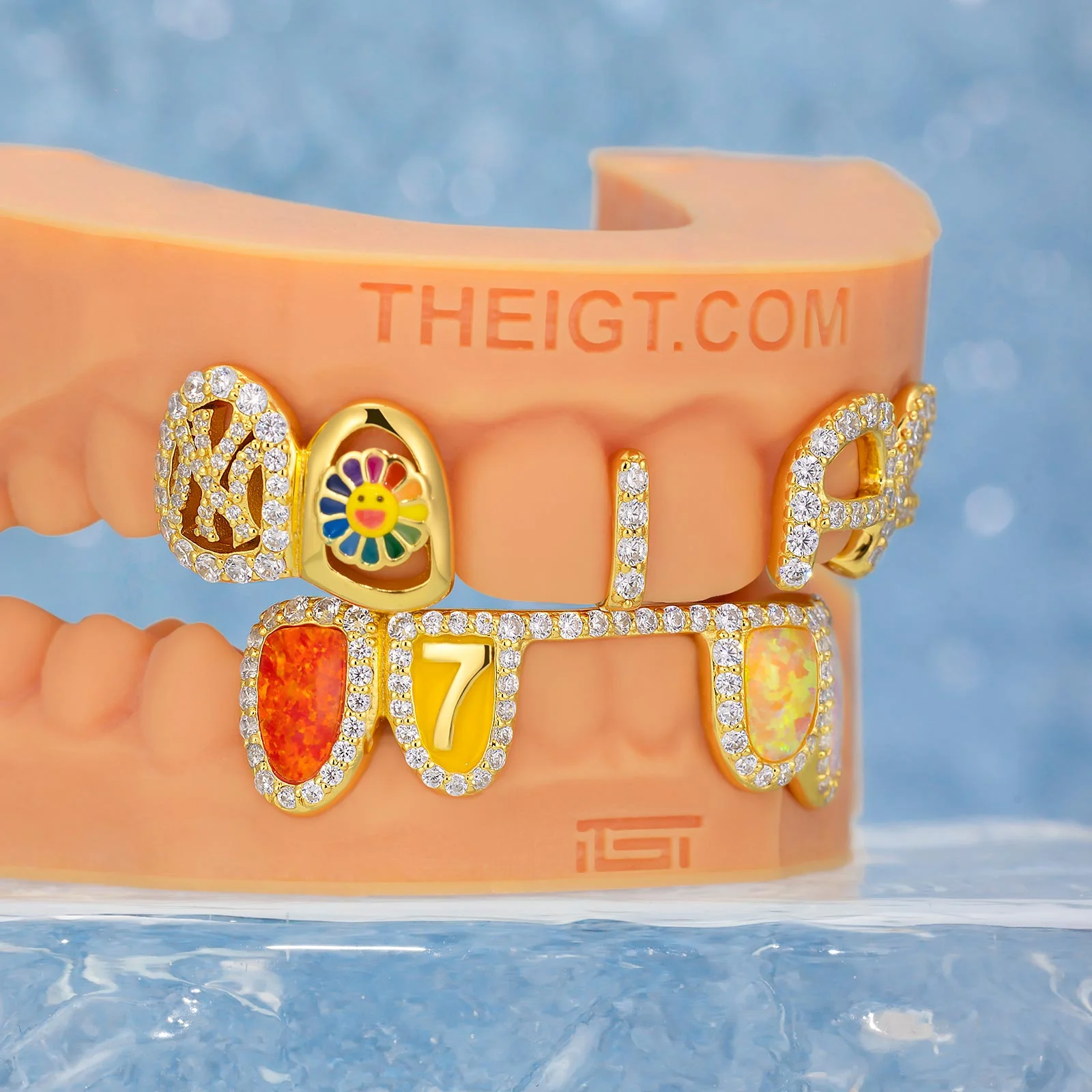 Opal & Letter Style Grillz - Image 2