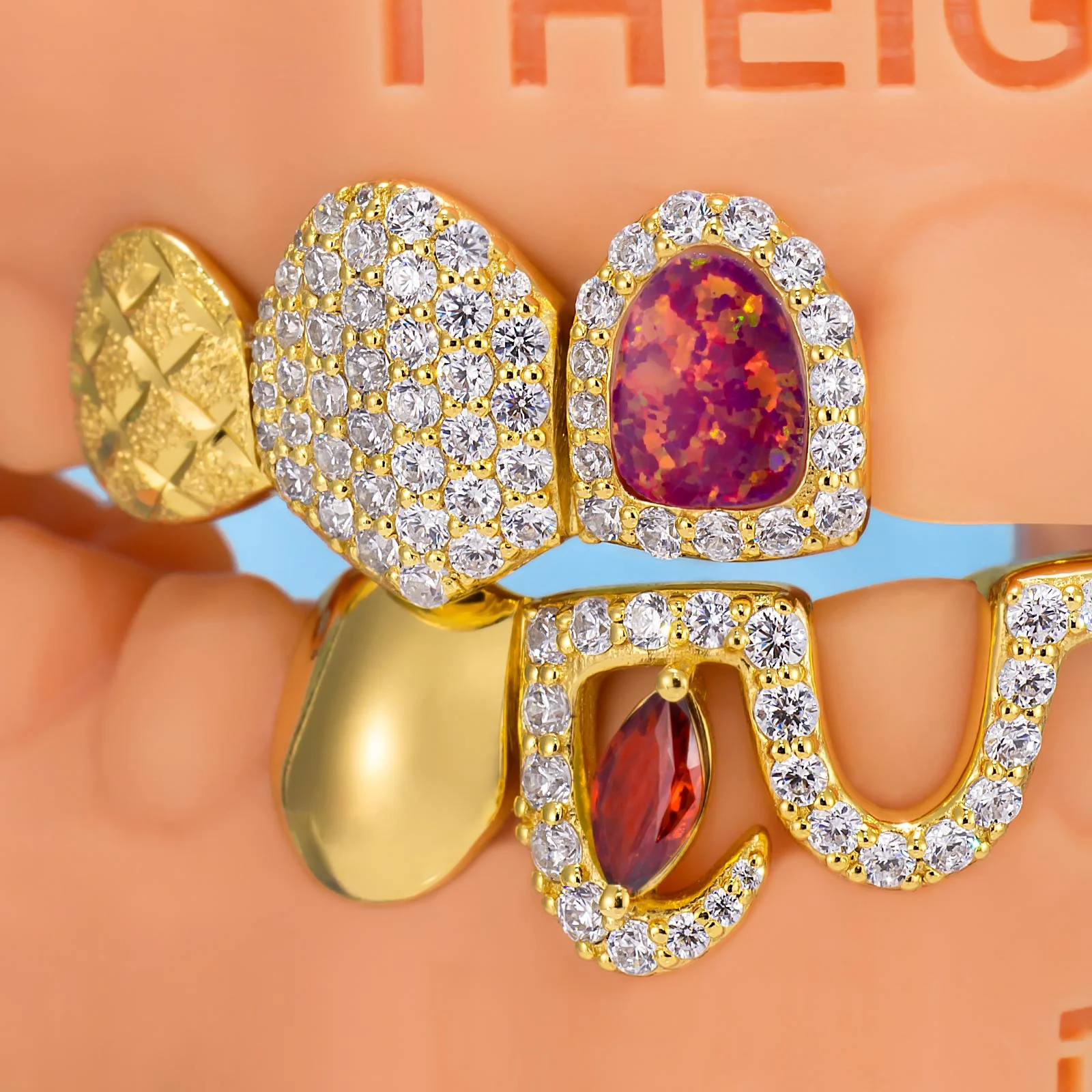 Opal Top & Marquise Ruby Bar - Image 2