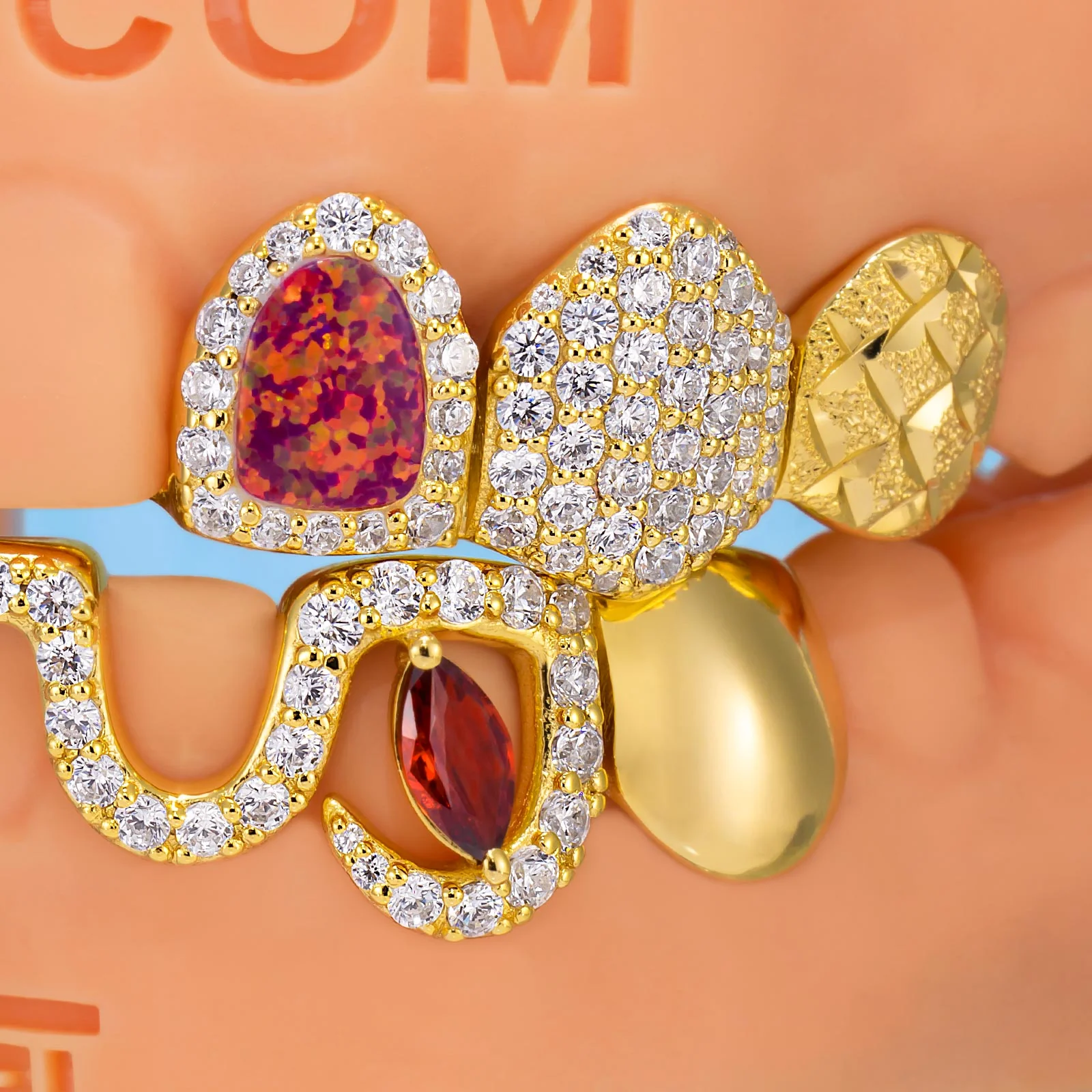 Opal Top & Marquise Ruby Bar - Image 3