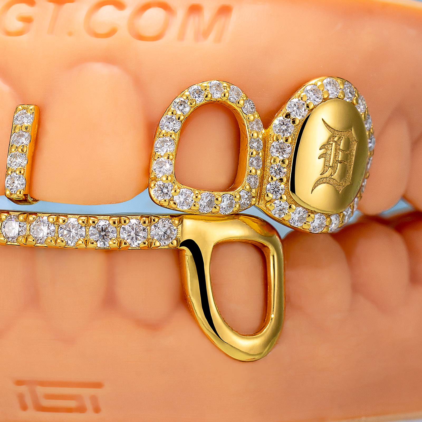 Open Face & Letter Stamp Bar Grillz - Image 3