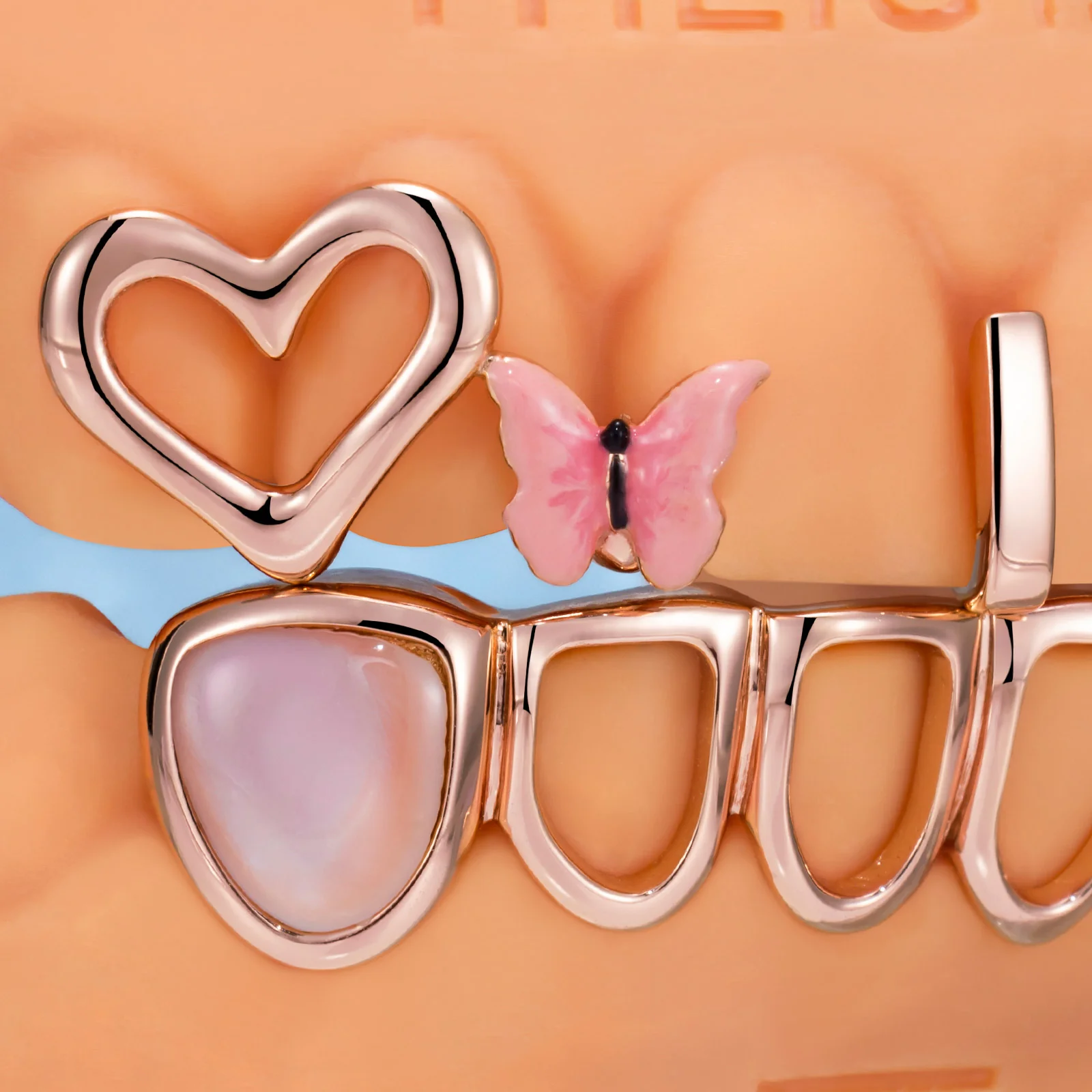 Open Face & Pink Shell Grillz - Image 6