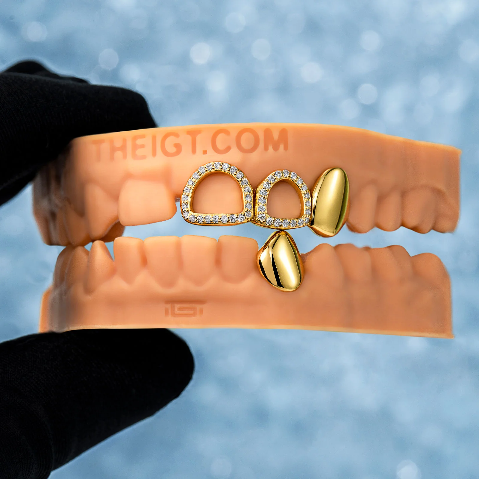 Open Face W Solid Fang Grillz - Image 4