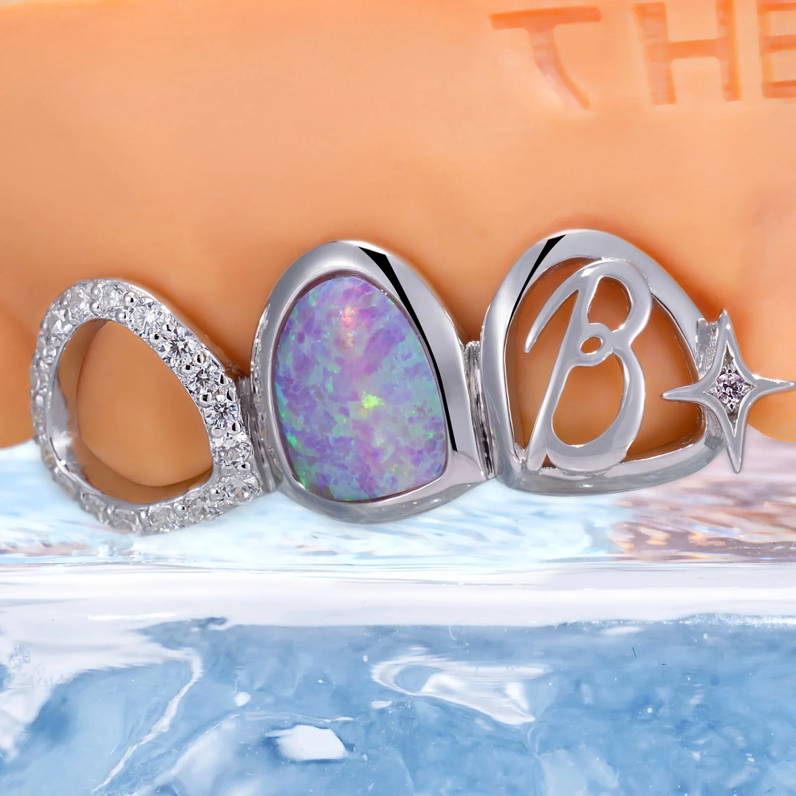 Open Heart With Star & Gems - Image 2