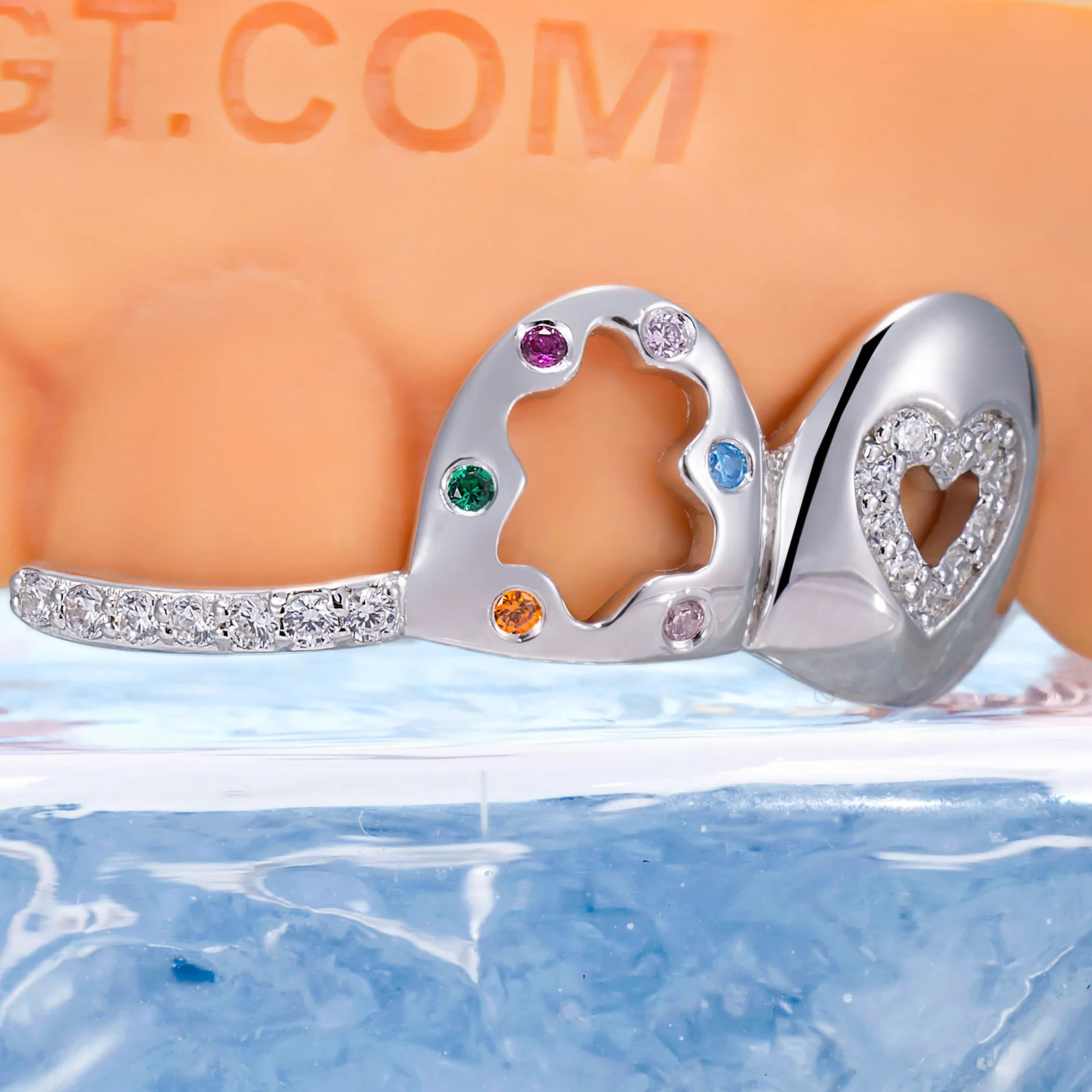 Open Heart With Star & Gems - Image 3