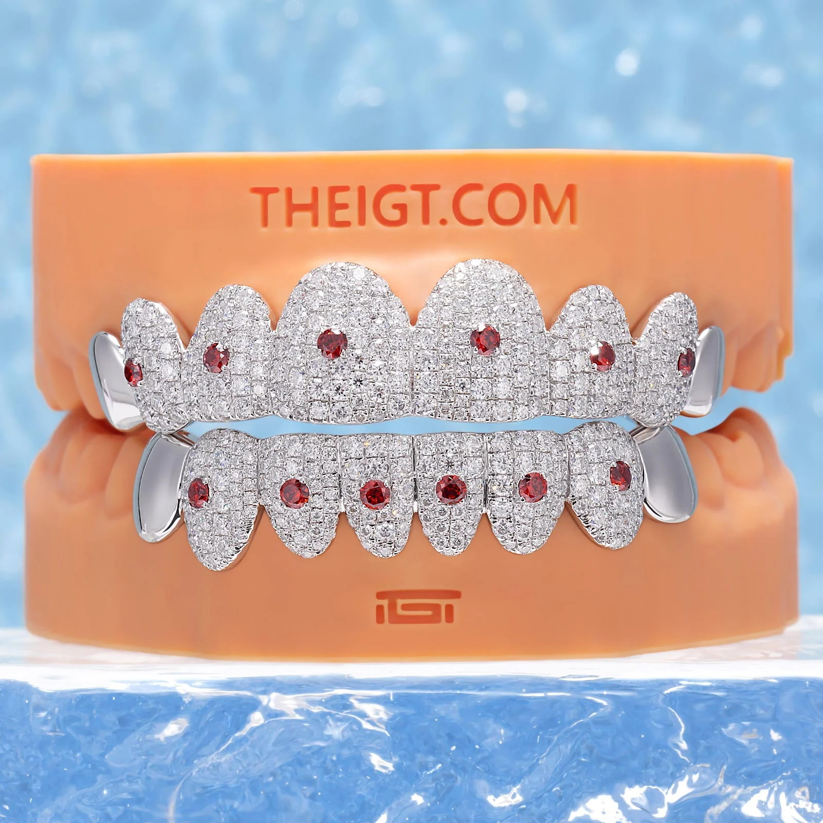 Pave Setting Rimless Gemstone Grillz - Image 6