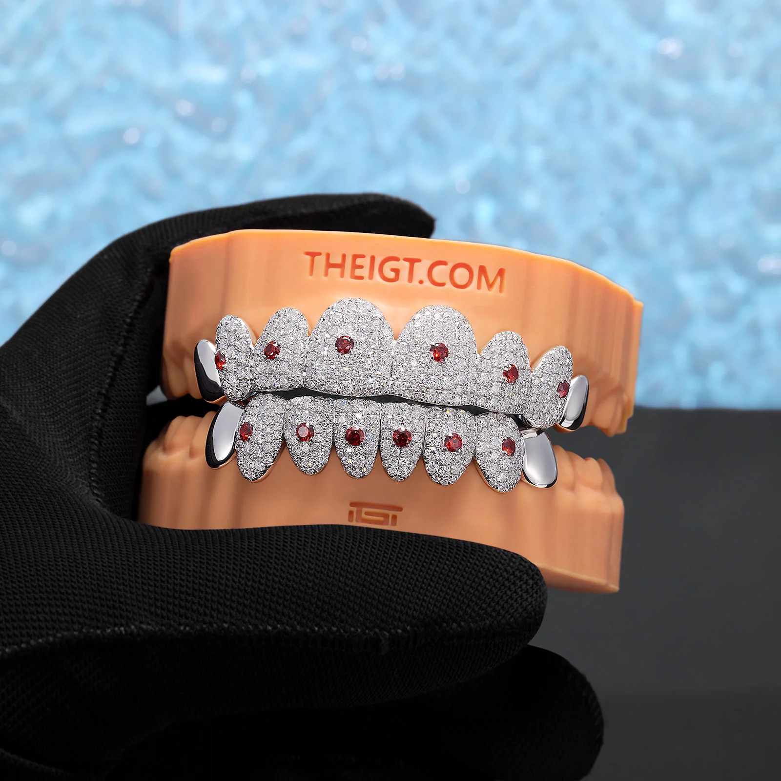 Pave Setting Rimless Gemstone Grillz - Image 7