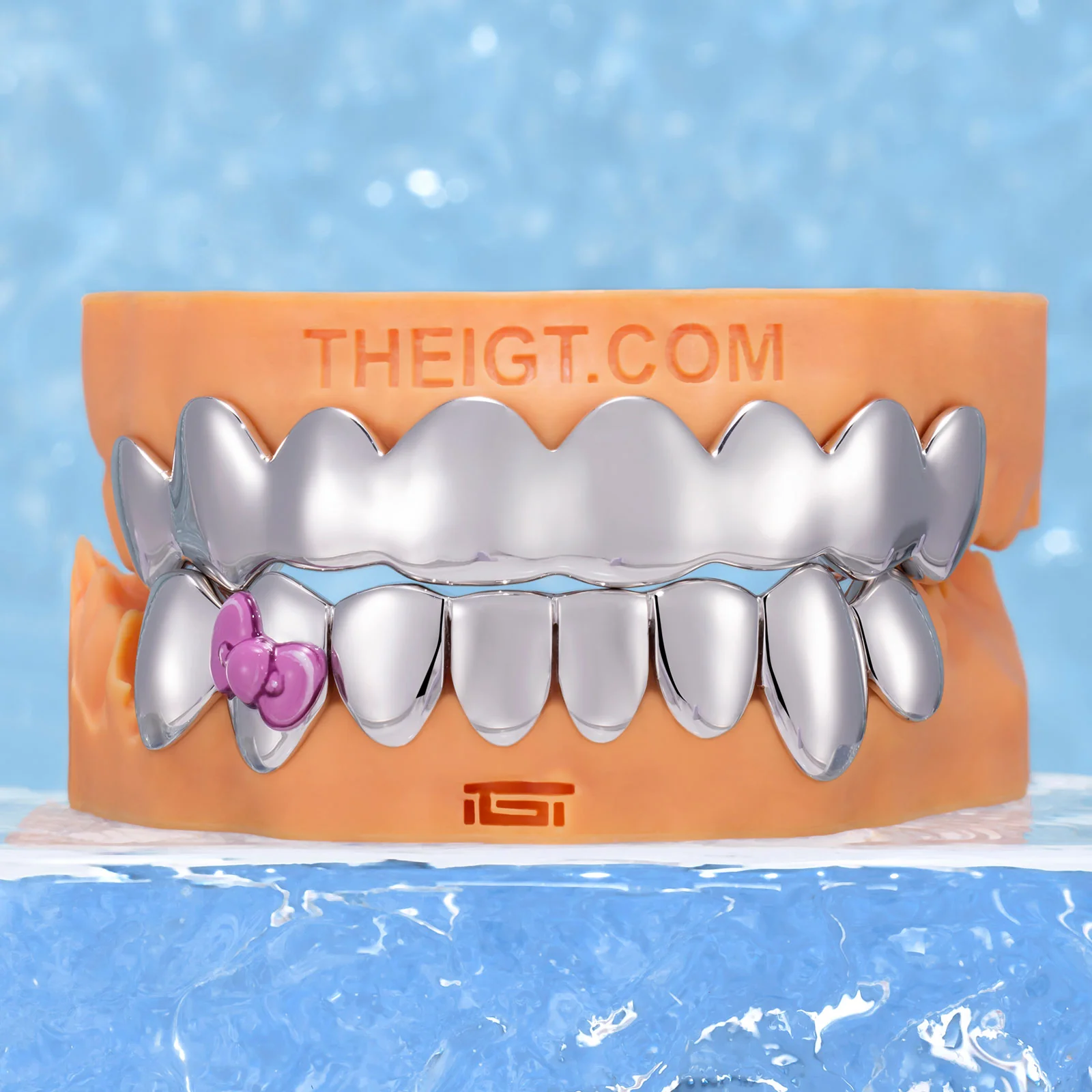Pink Bow Grillz