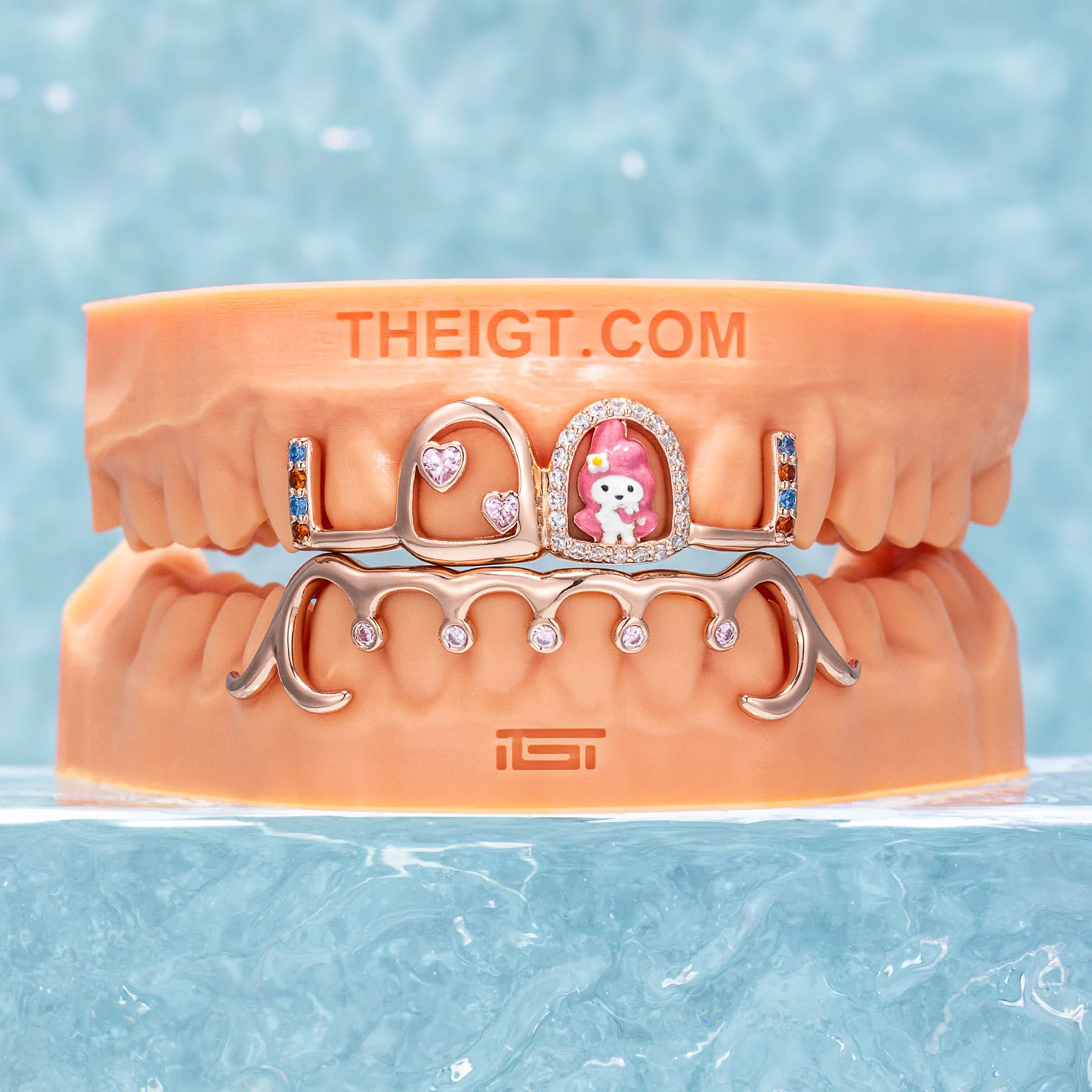 Pink Bunny Custom Grillz