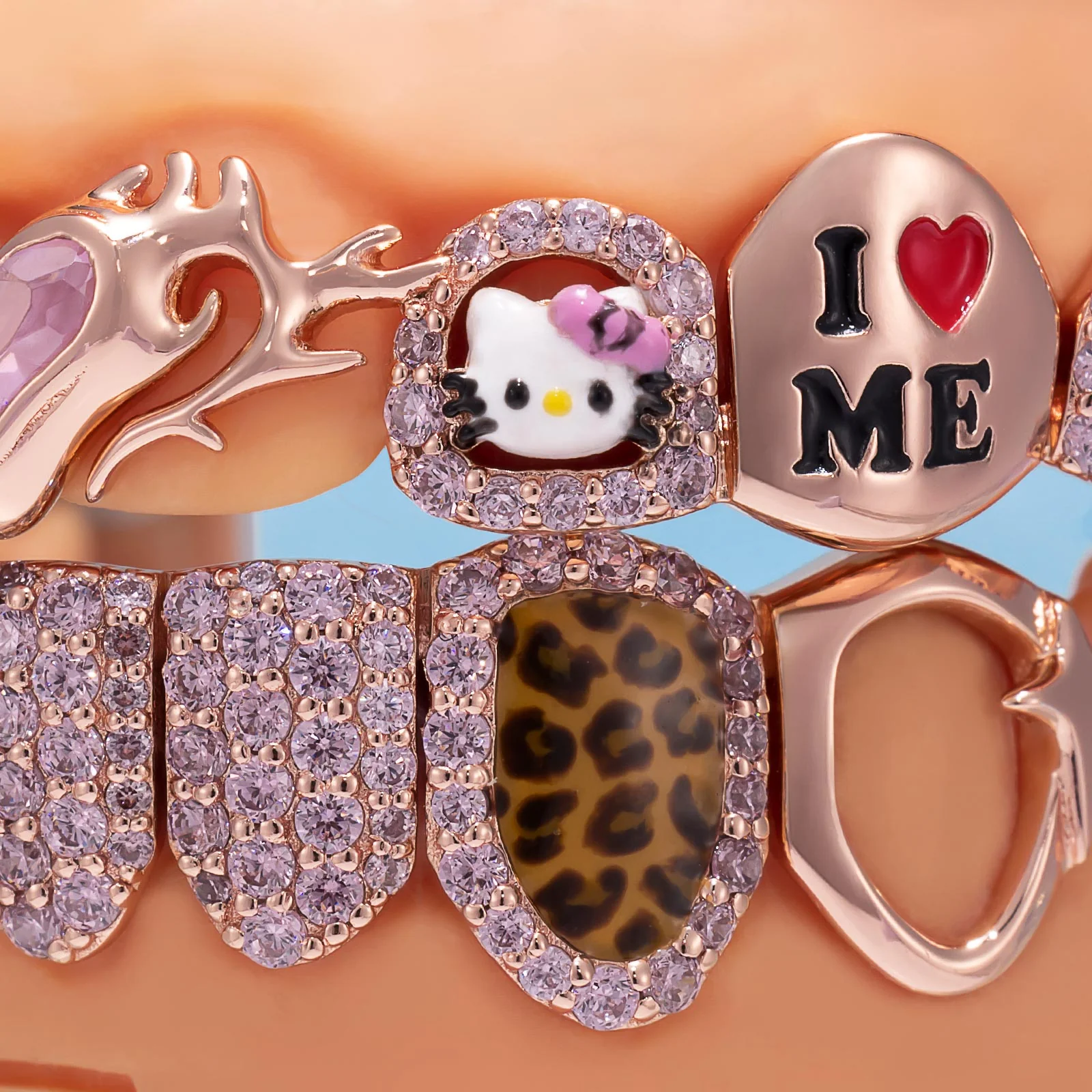 Pink Heart & Sunflower Grillz - Image 4