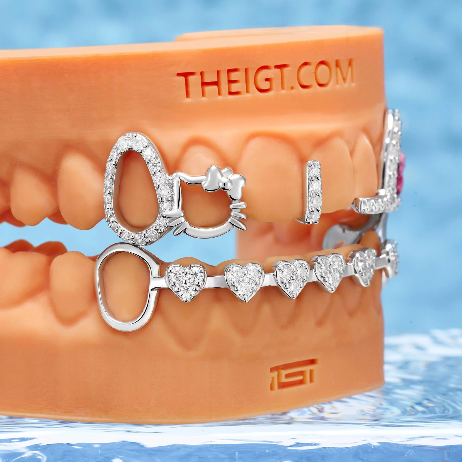 Pink Ribbon Kitty Aesthetic Grillz - Image 4