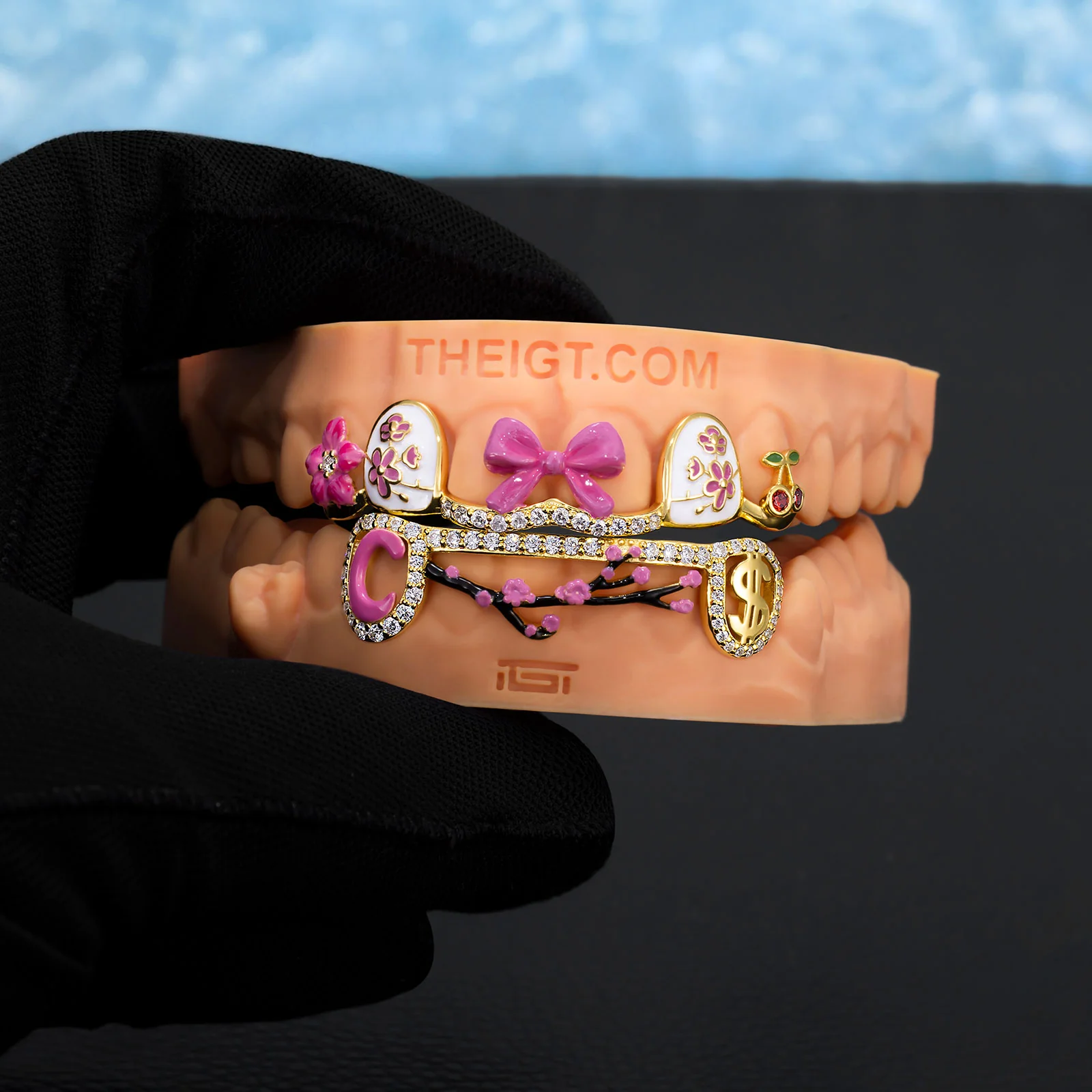 Pink Sakura Cherry Blossom Grillz - Image 6