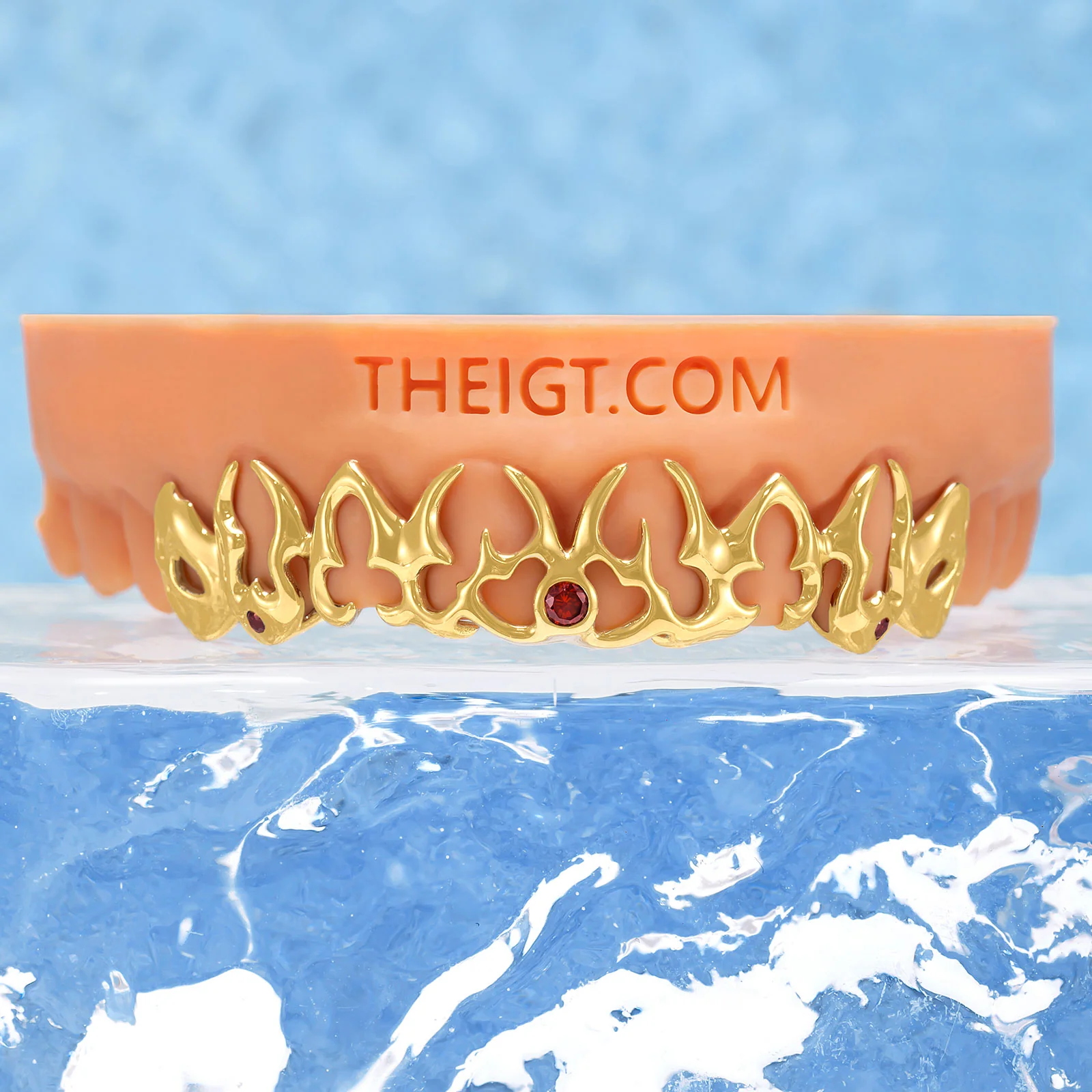 Pink Sapphires On Thorn Grillz - Image 4