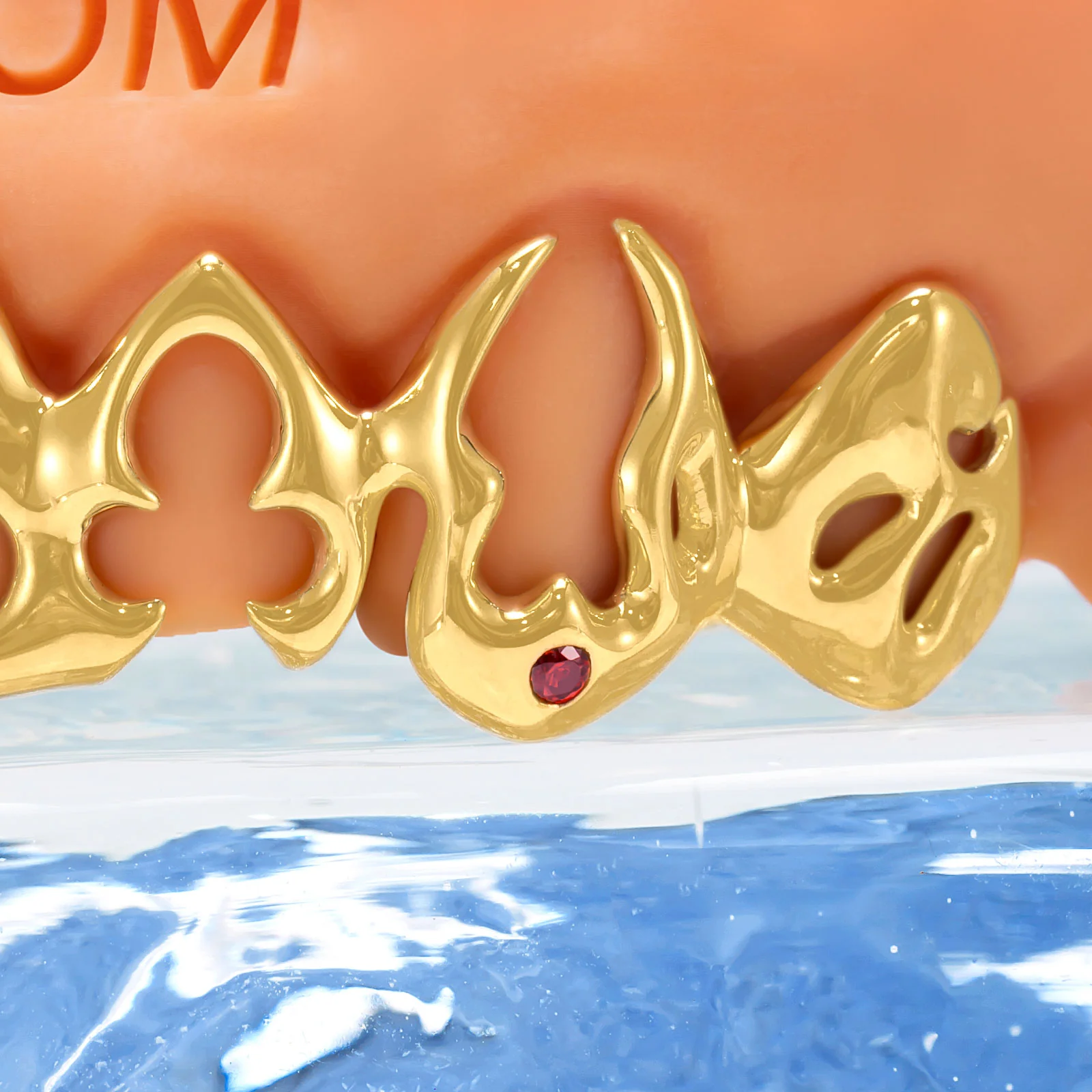 Pink Sapphires On Thorn Grillz - Image 5