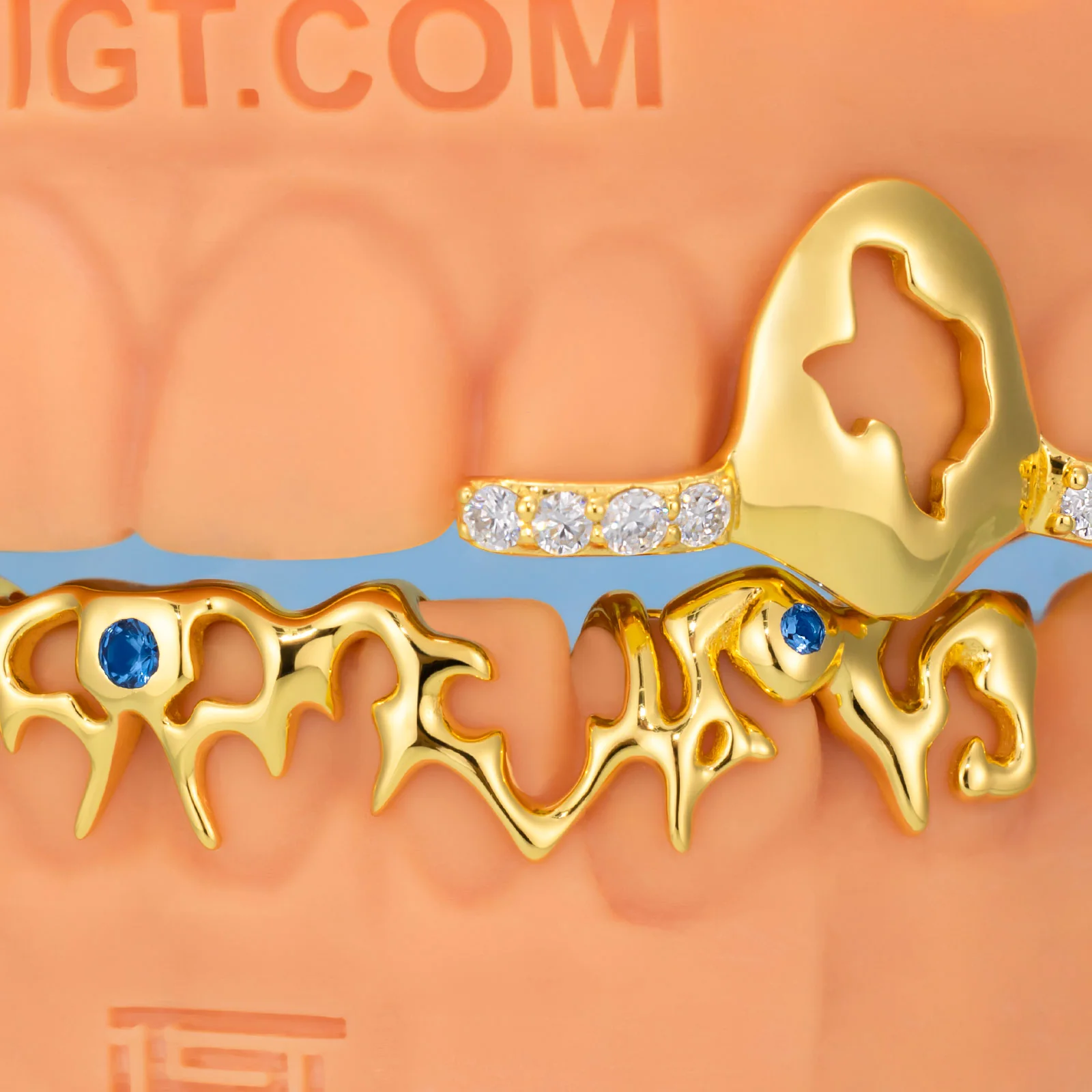Pink Sapphires On Thorn Grillz - Image 9