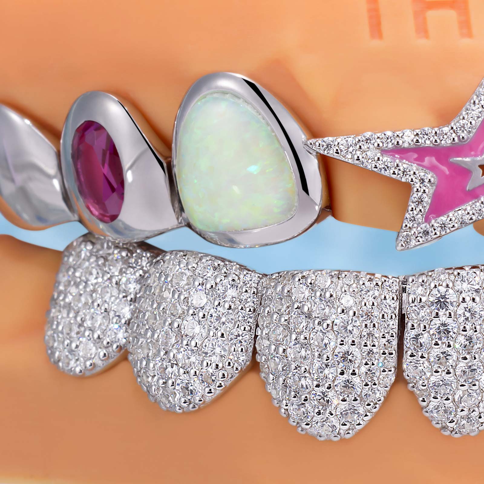 Pink Star Kitty & Octopus Grillz - Image 2