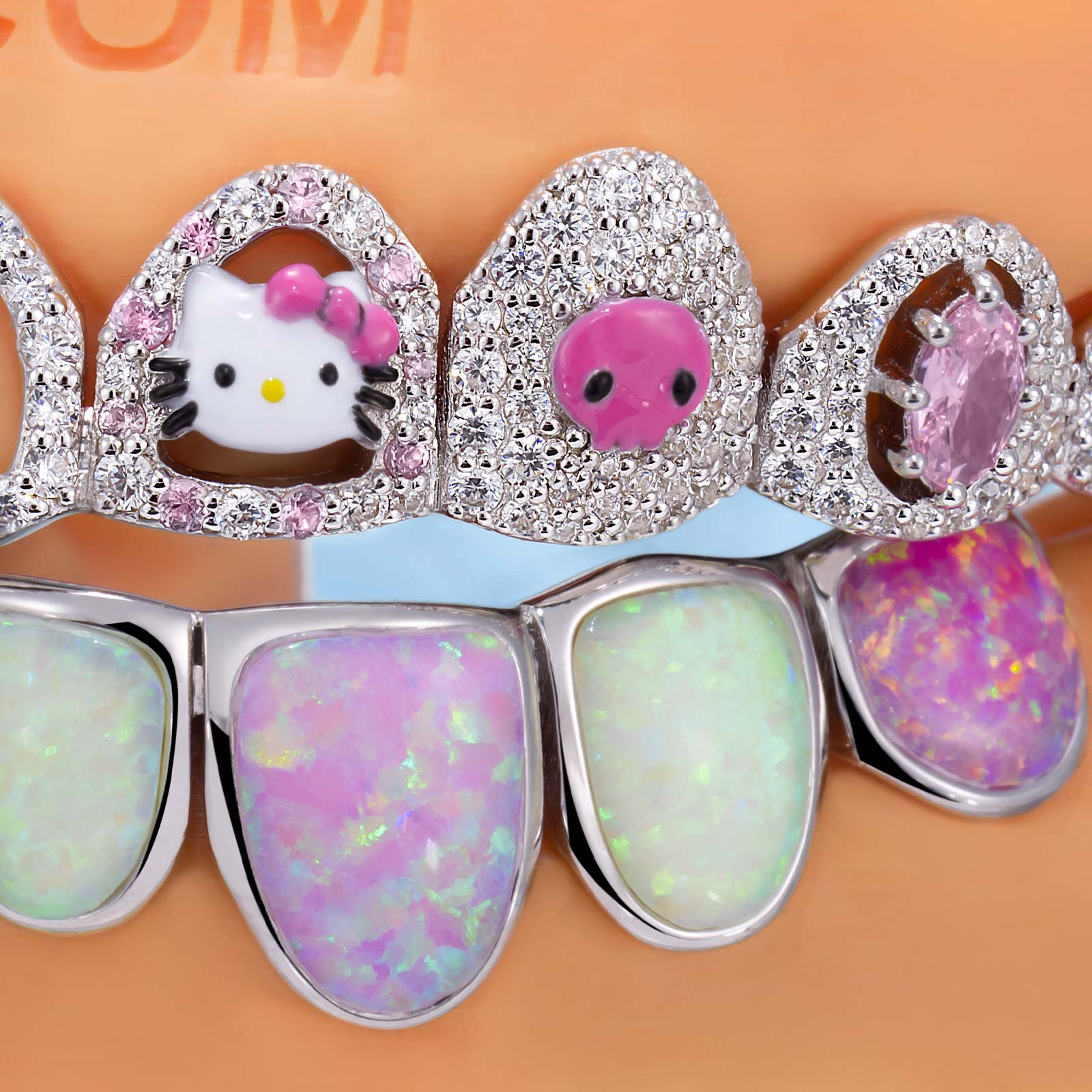 Pink Star Kitty & Octopus Grillz - Image 4