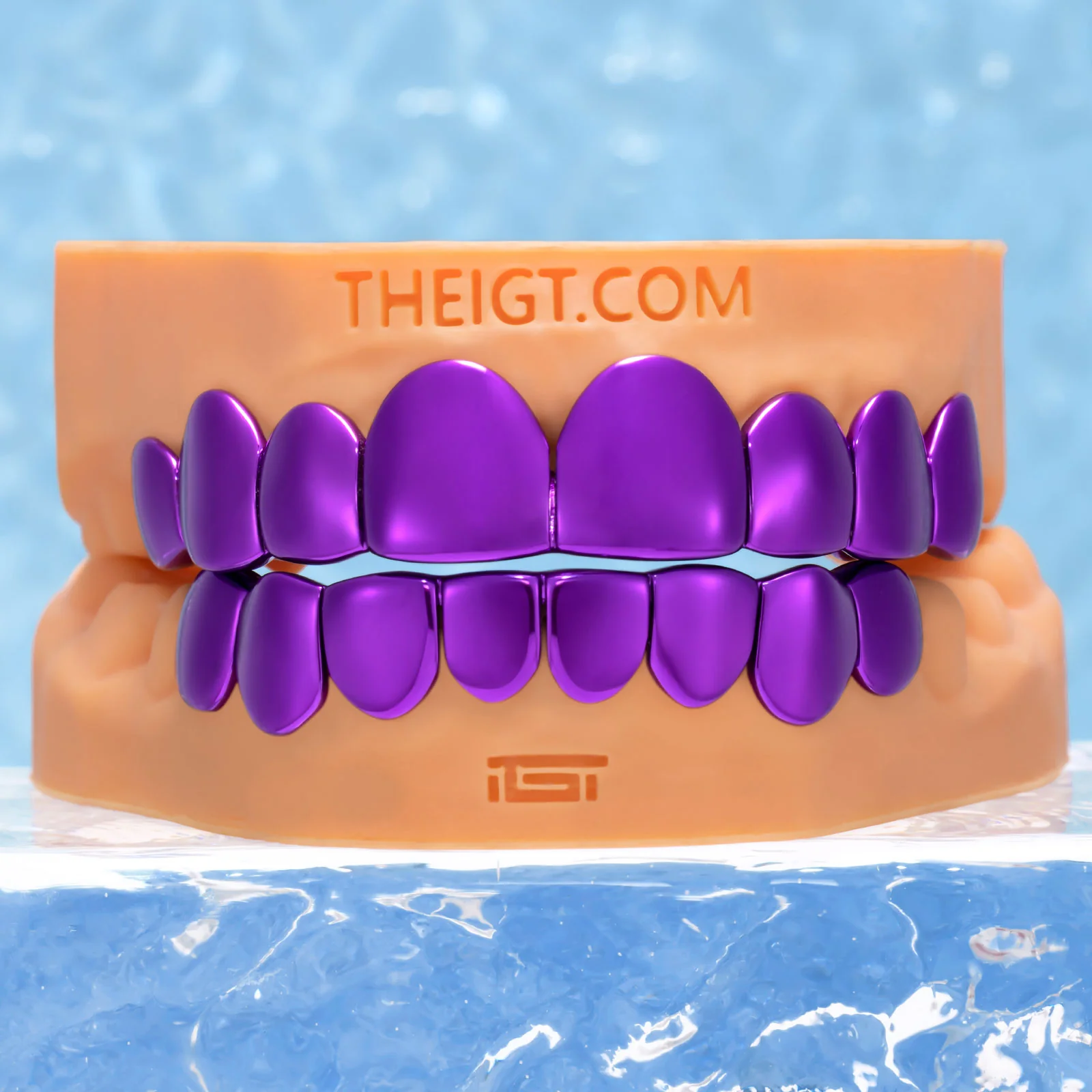 Purple Gold Grillz