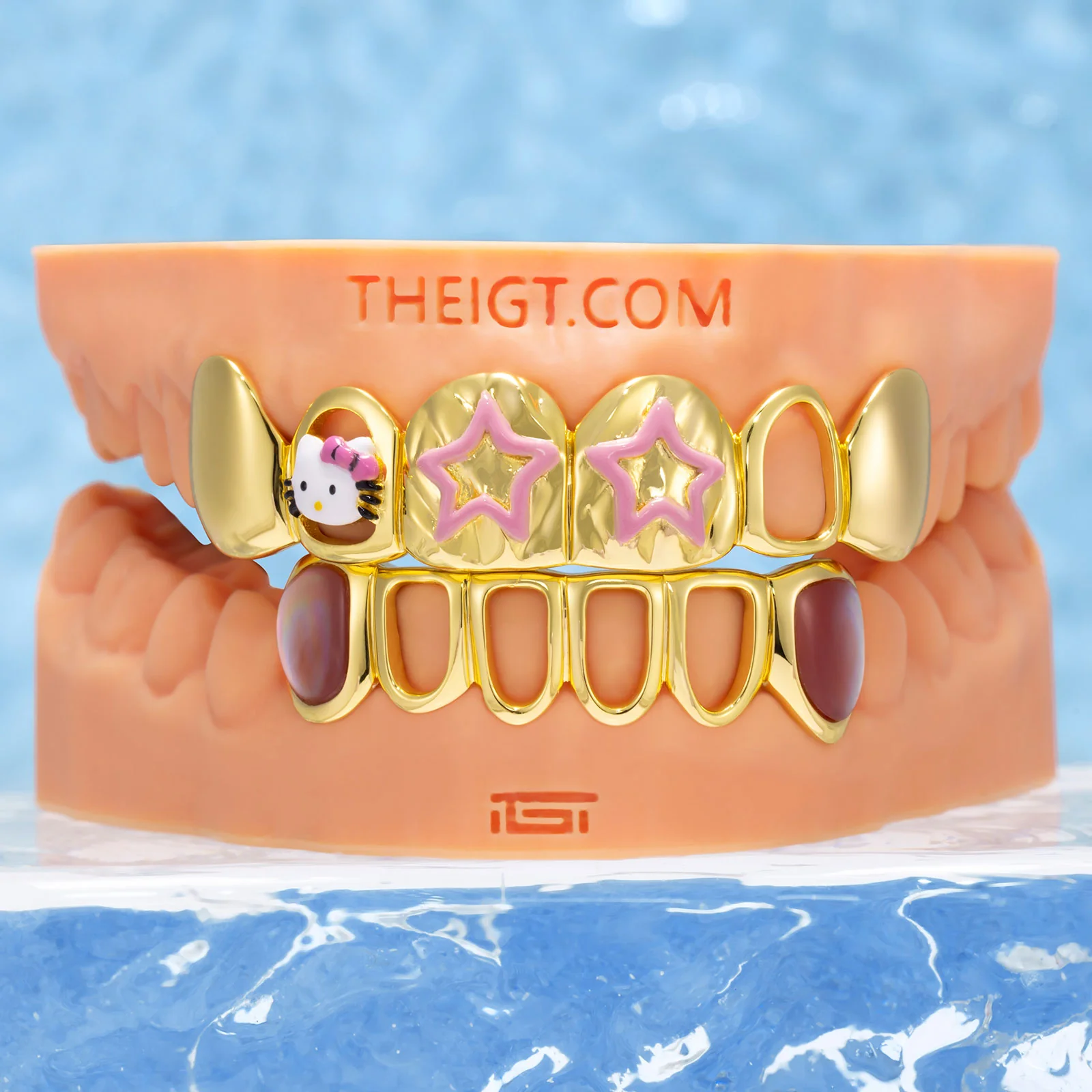 Purple Haze Iced-Out Open-Face Grillz