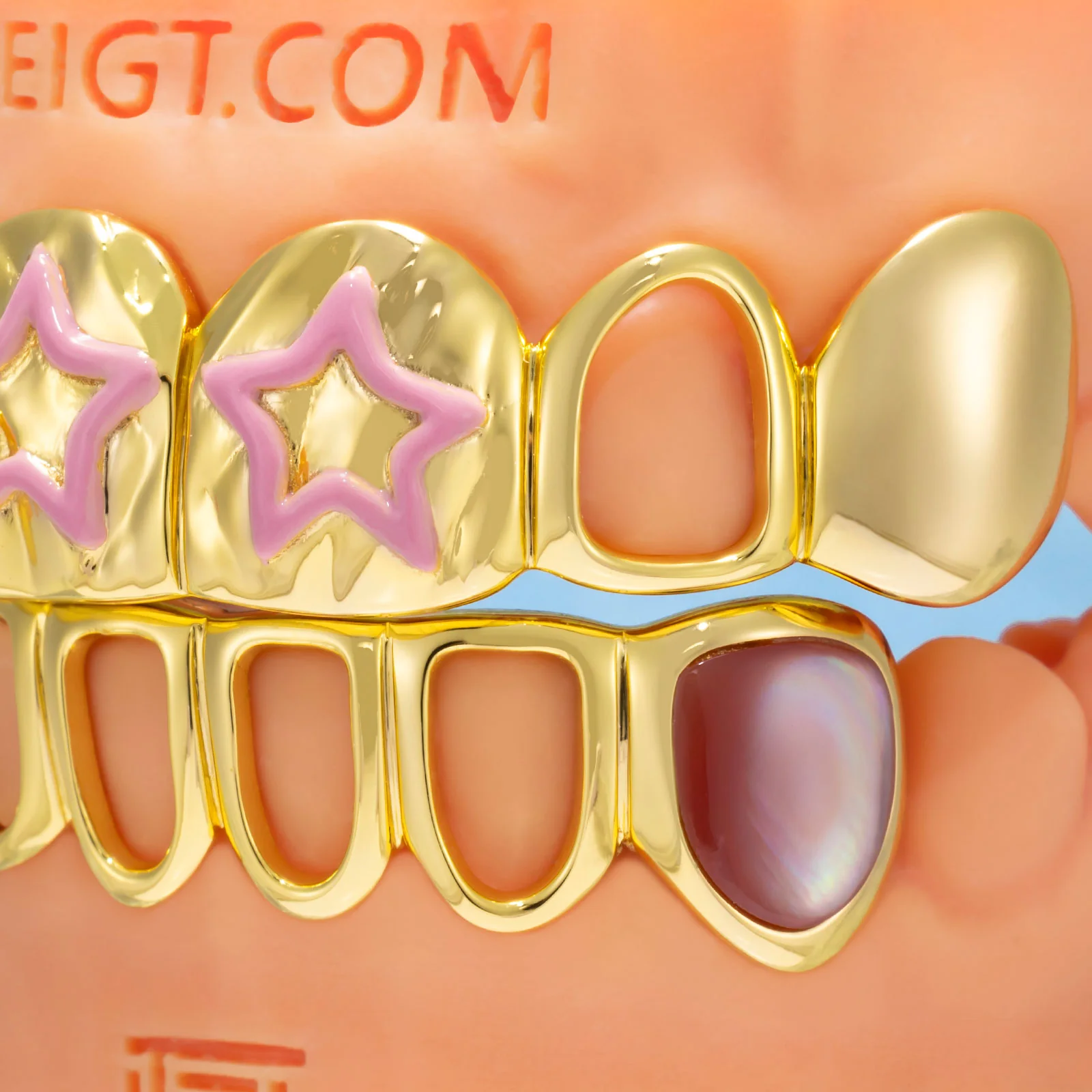 Purple Haze Iced-Out Open-Face Grillz - Image 3