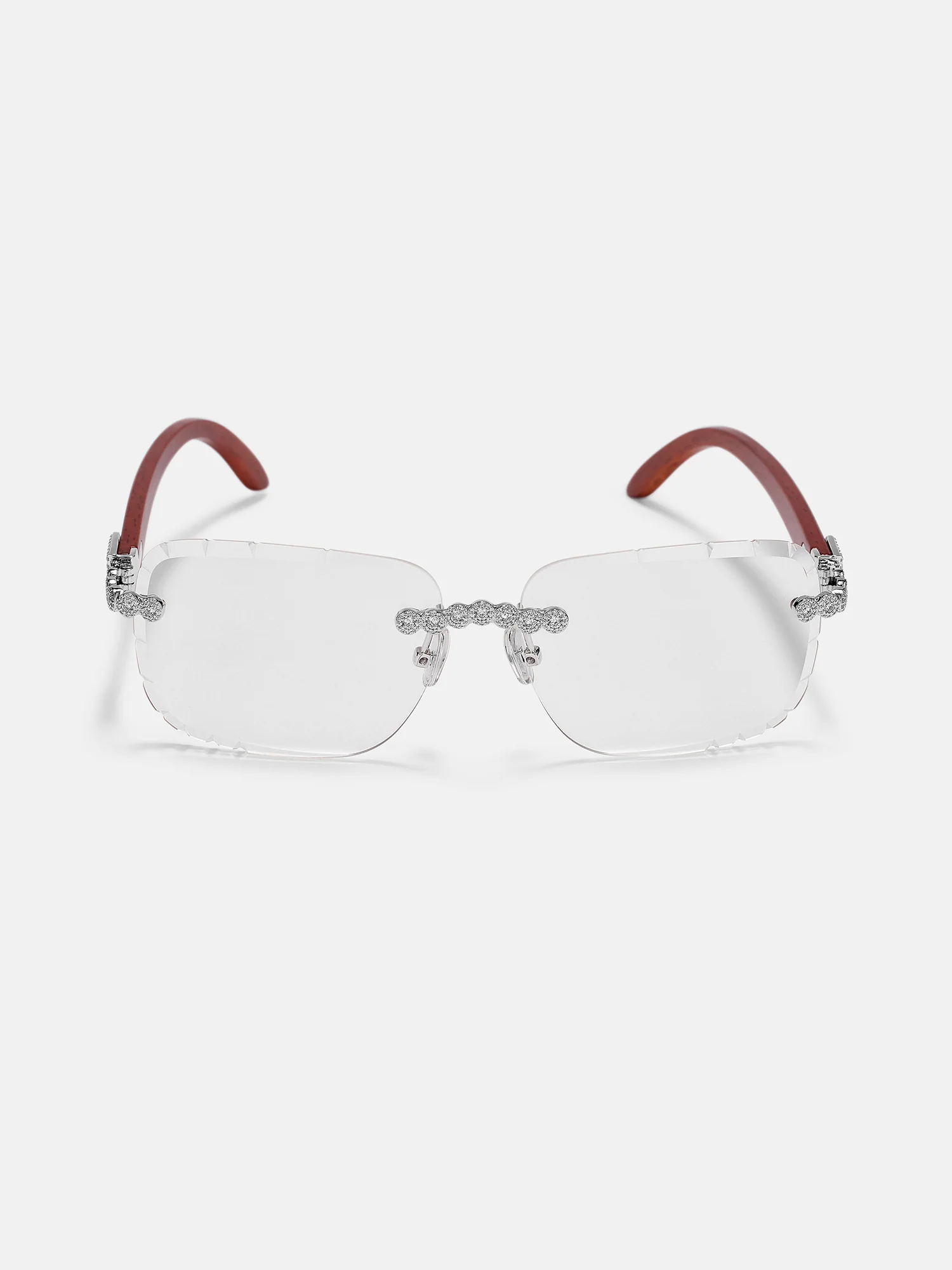 Round Moissanite Cluster Sunglasses In White Gold - Image 4
