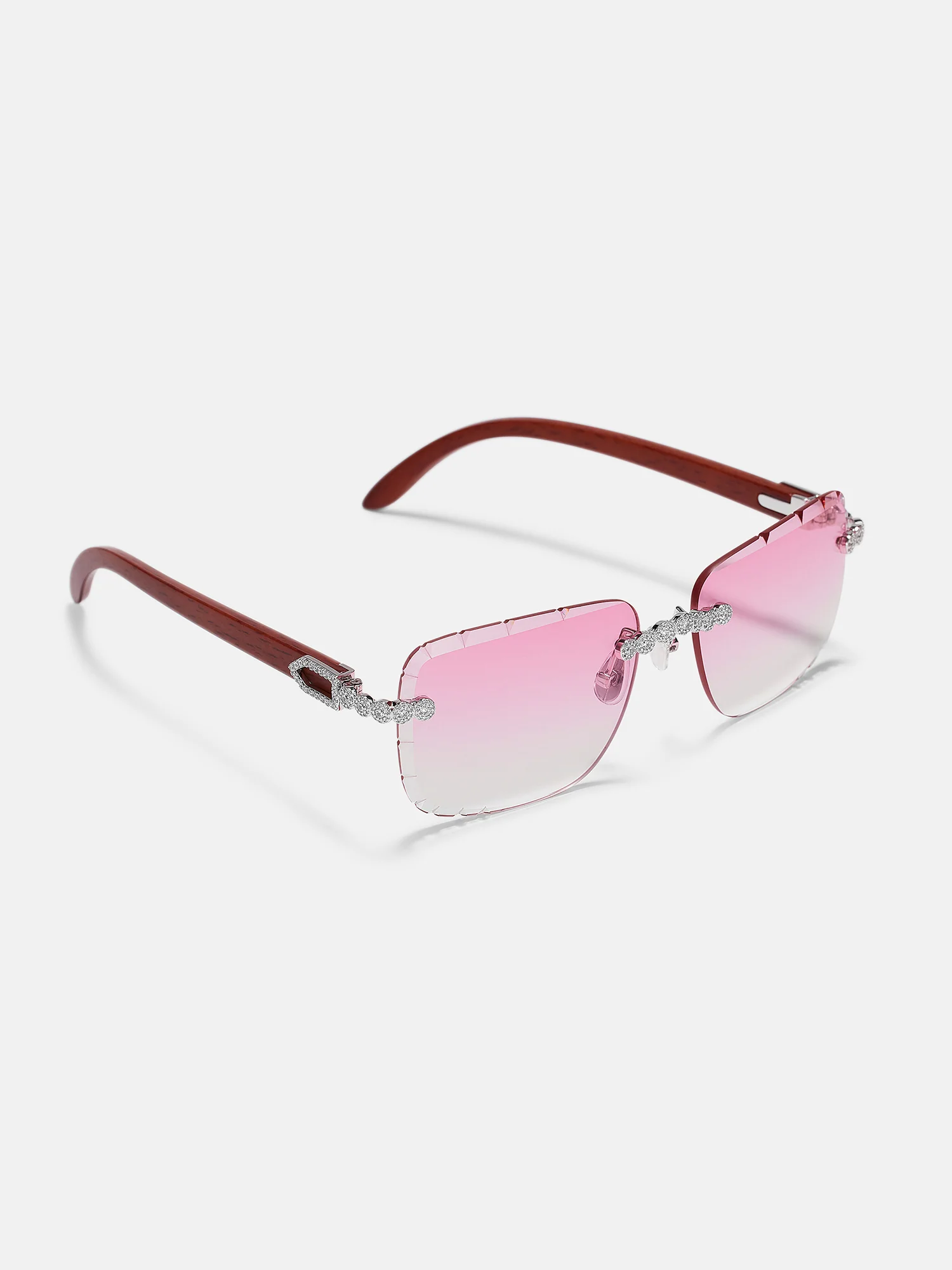 Round Moissanite Cluster Sunglasses In White Gold - Image 5