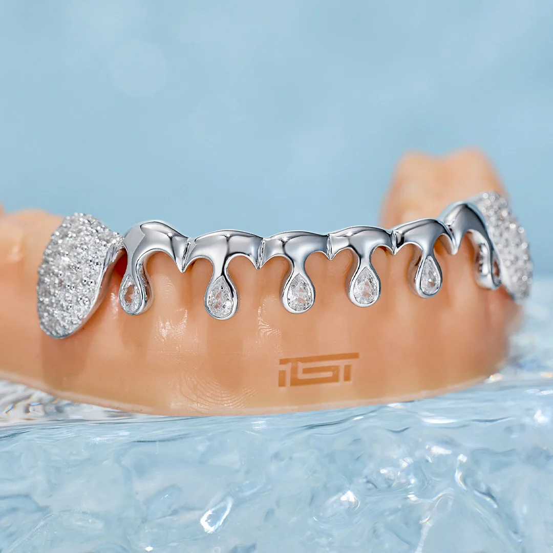 Round & Pear Cut Drip Grillz - Image 3