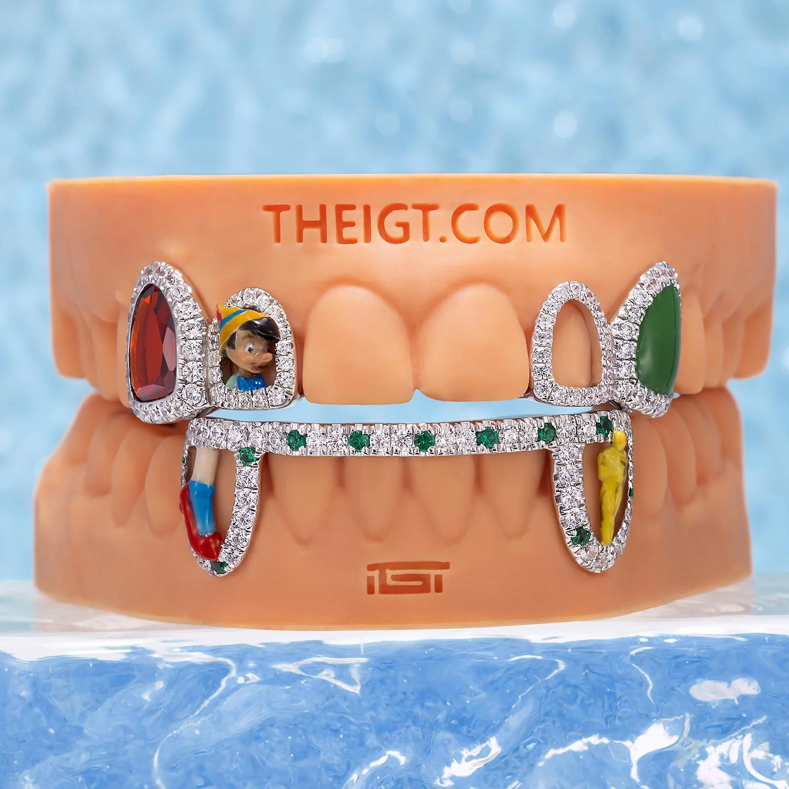"Ruby Cinema" Dual-Arch Custom Grillz