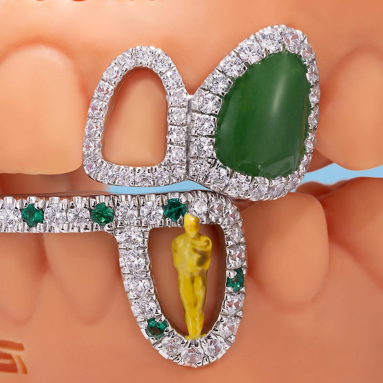 "Ruby Cinema" Dual-Arch Custom Grillz - Image 3
