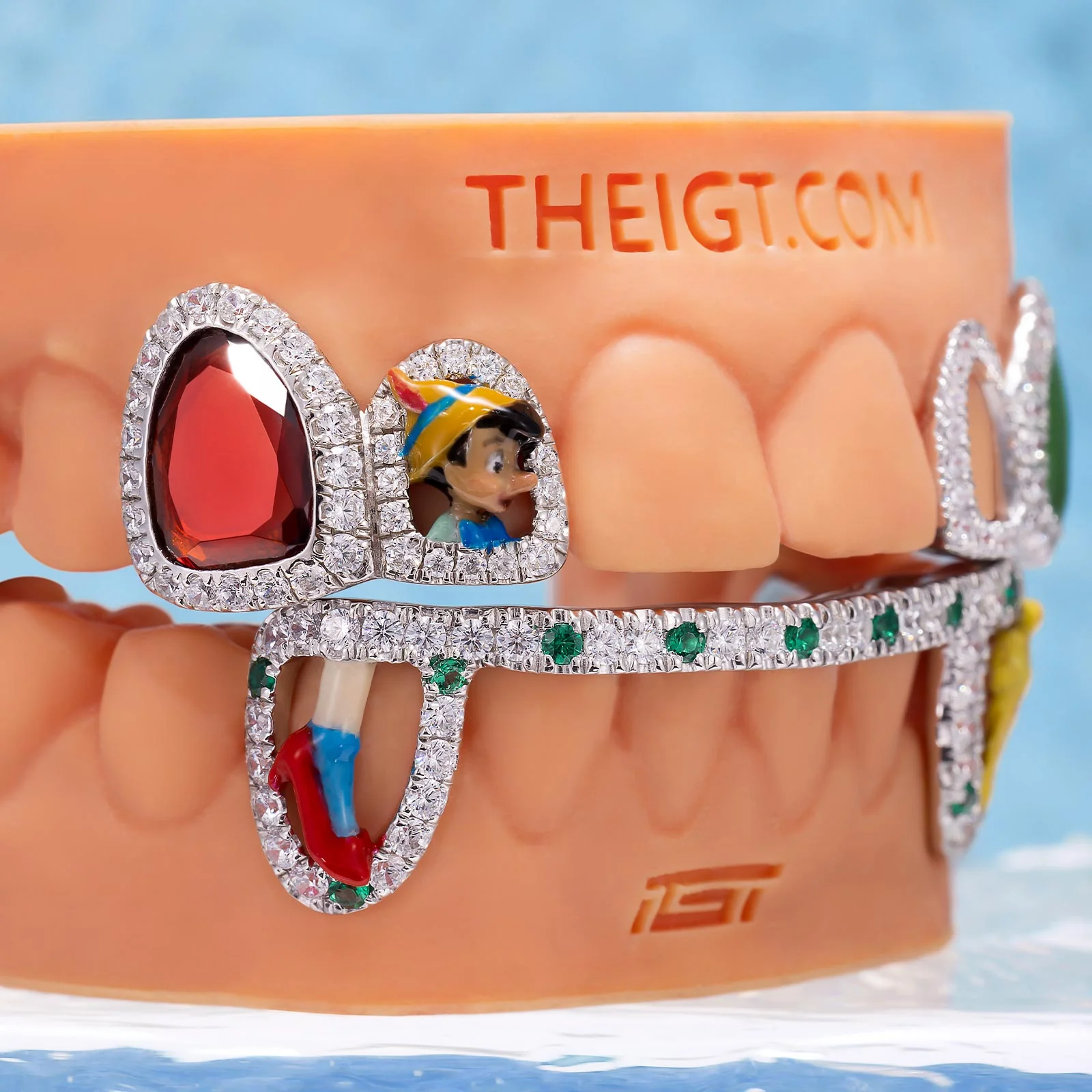 "Ruby Cinema" Dual-Arch Custom Grillz - Image 4