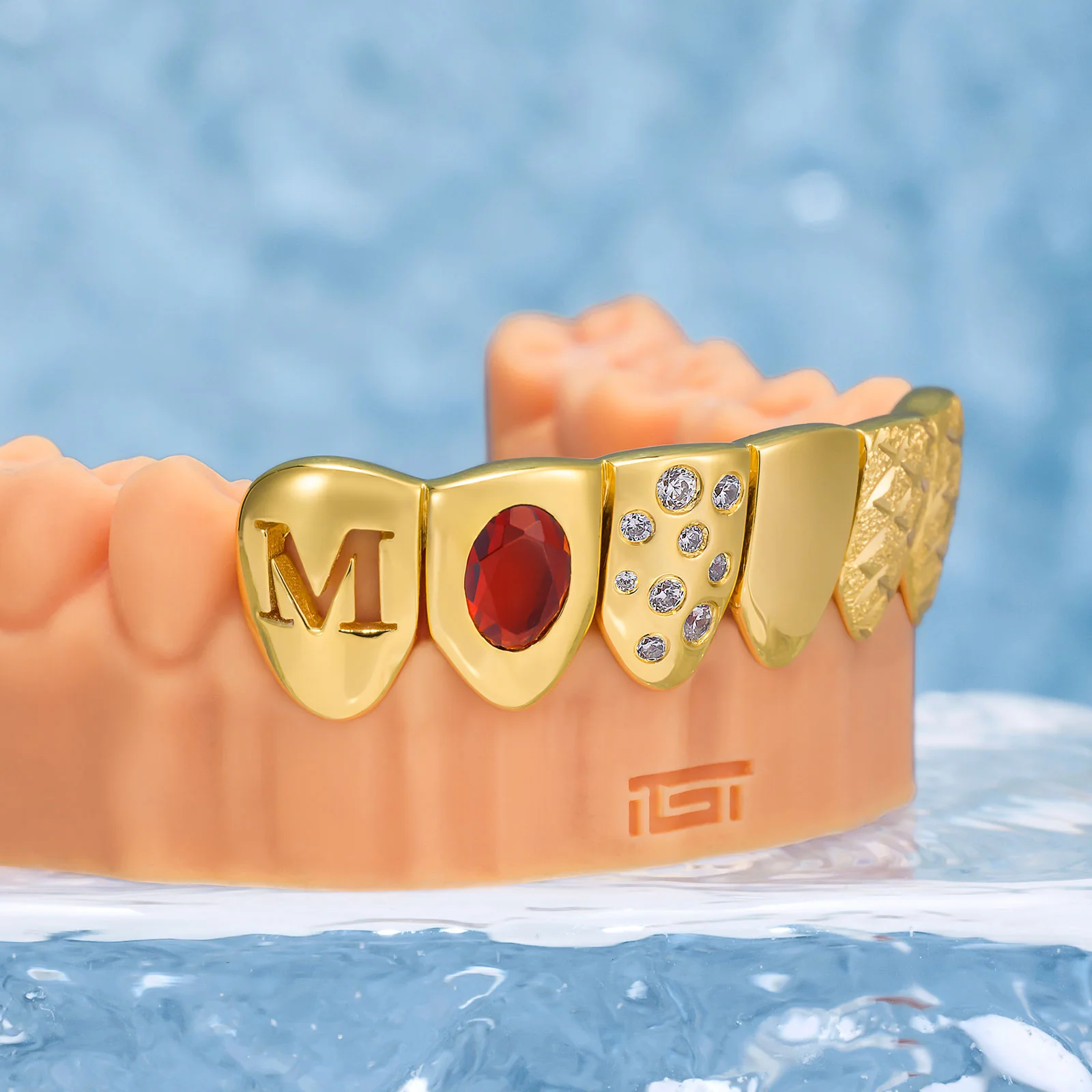 Ruby & Gold Letter Grillz - Image 4