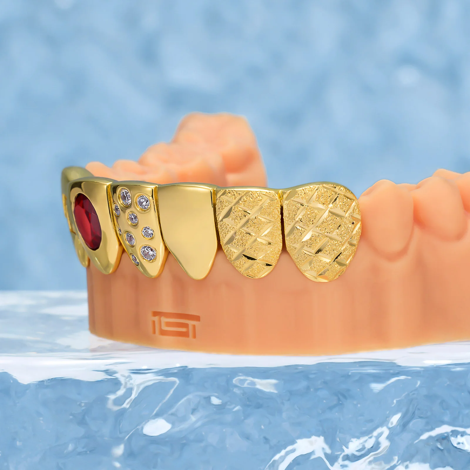 Ruby & Gold Letter Grillz - Image 5