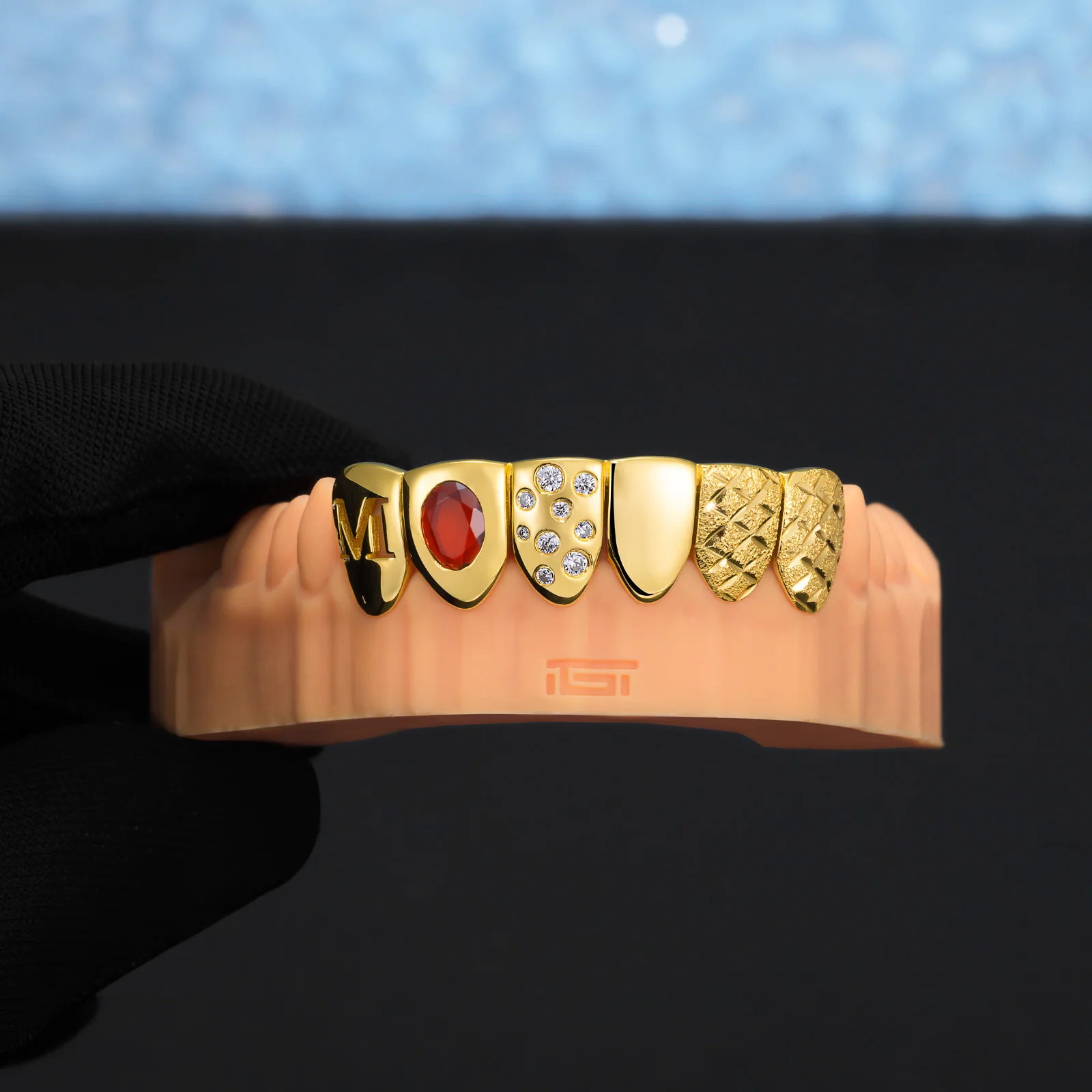 Ruby & Gold Letter Grillz - Image 6