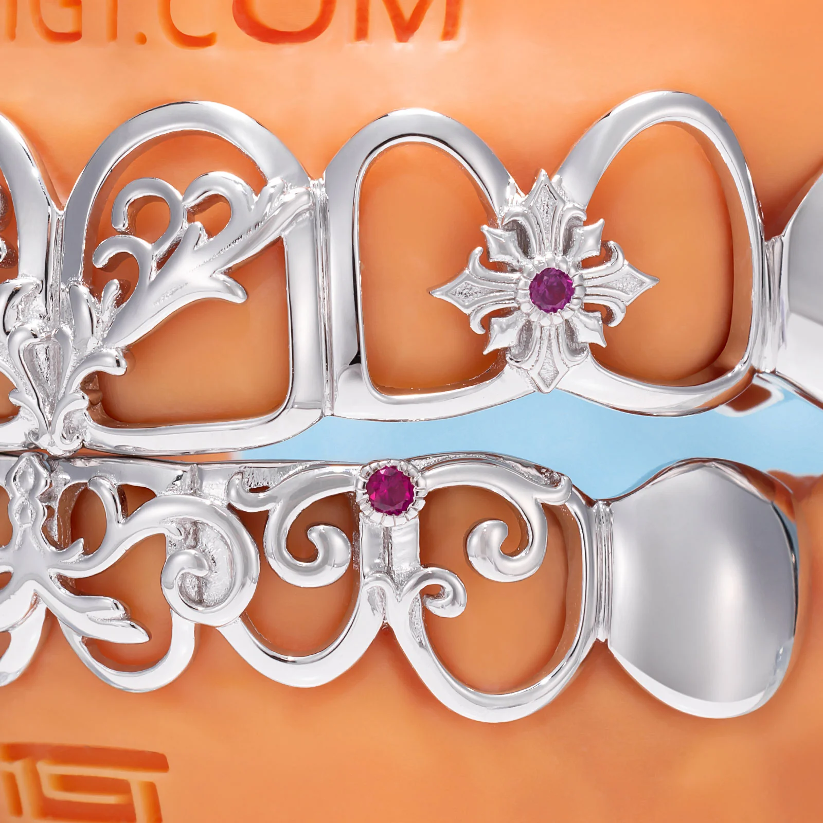 "Ruby Melt" Liquid Metal Grillz - Image 3