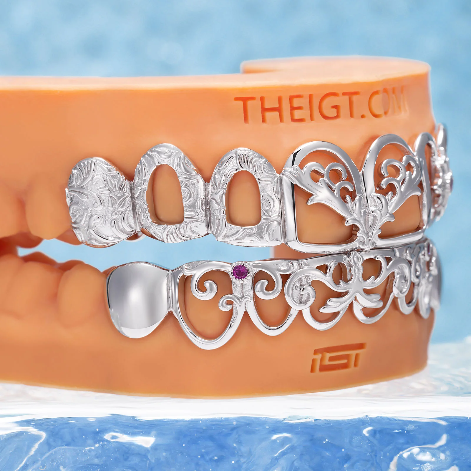 "Ruby Melt" Liquid Metal Grillz - Image 4