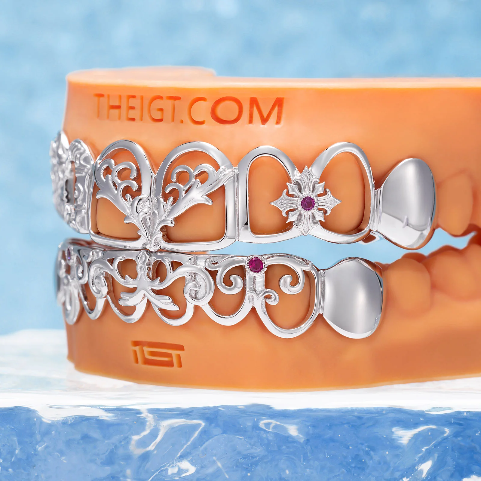 "Ruby Melt" Liquid Metal Grillz - Image 5