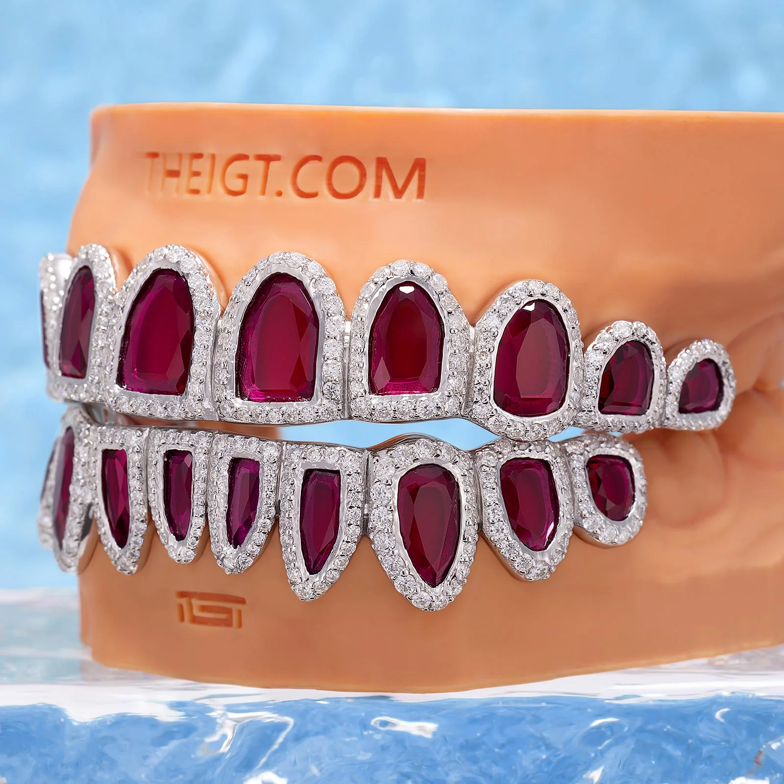 Ruby Rock Distorted Texture Grillz - Image 3