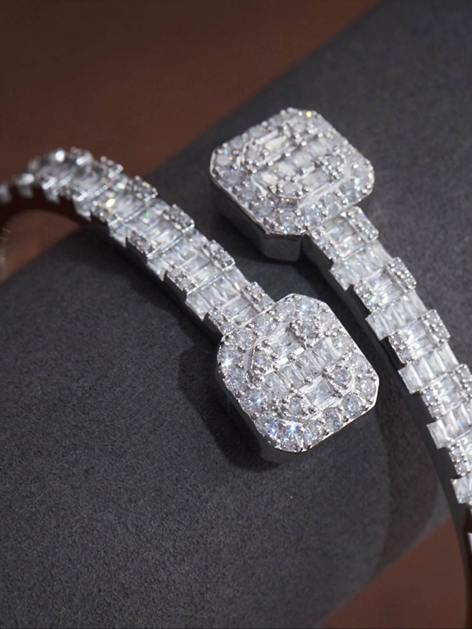 Made to order S925 Baguette & Round Bracelet - Image 4
