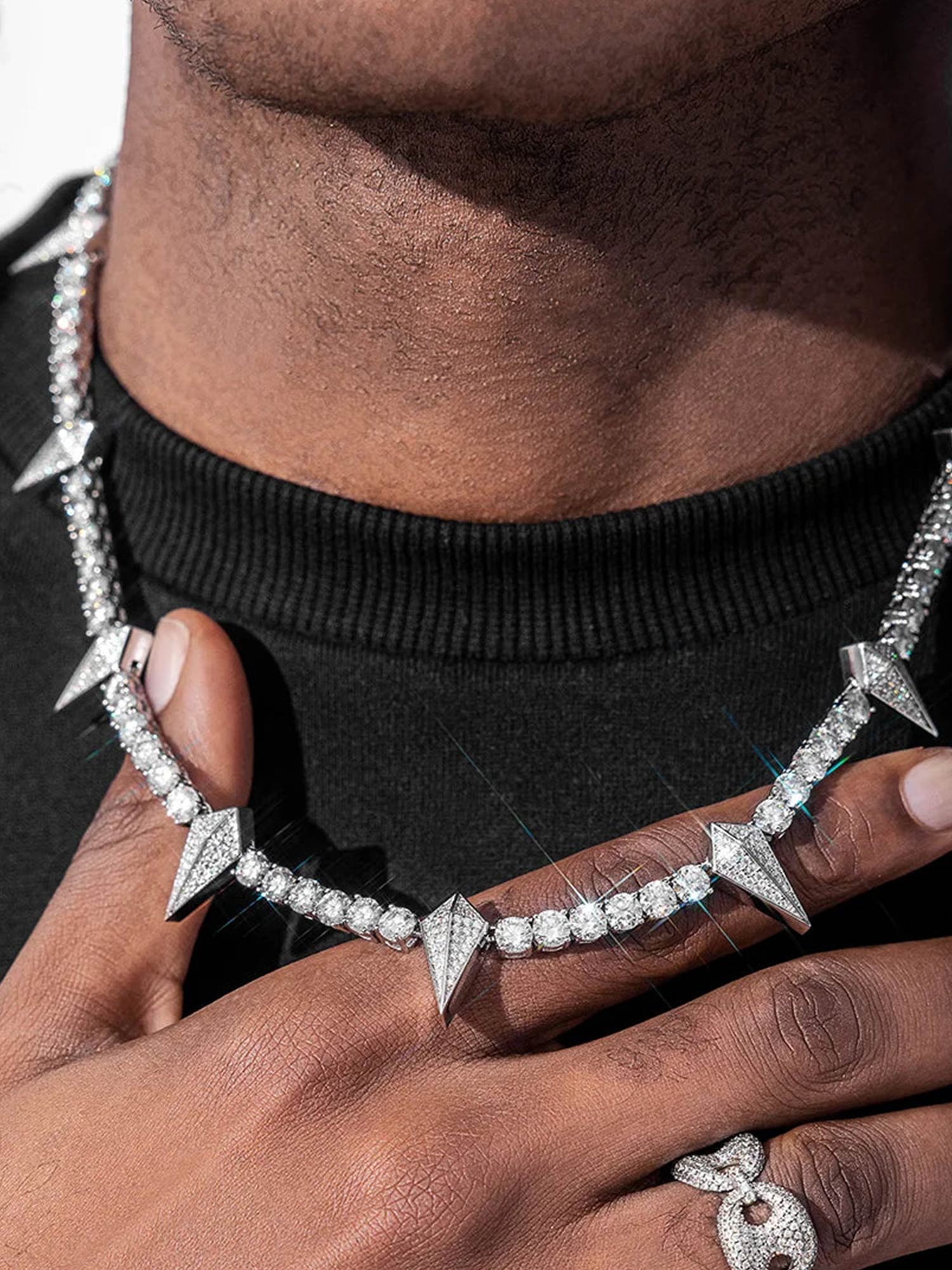 S925 Thorn Moissanite Tennis Chain - Image 7