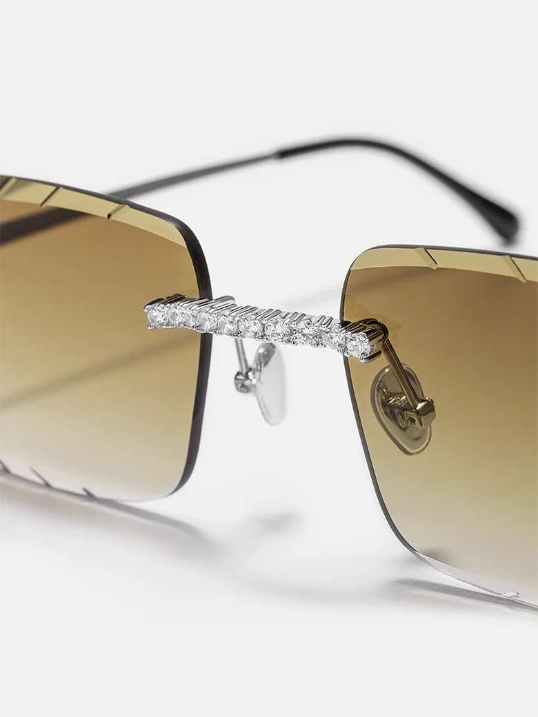 S925 Moissanite Classic C Sunglasses - Image 4