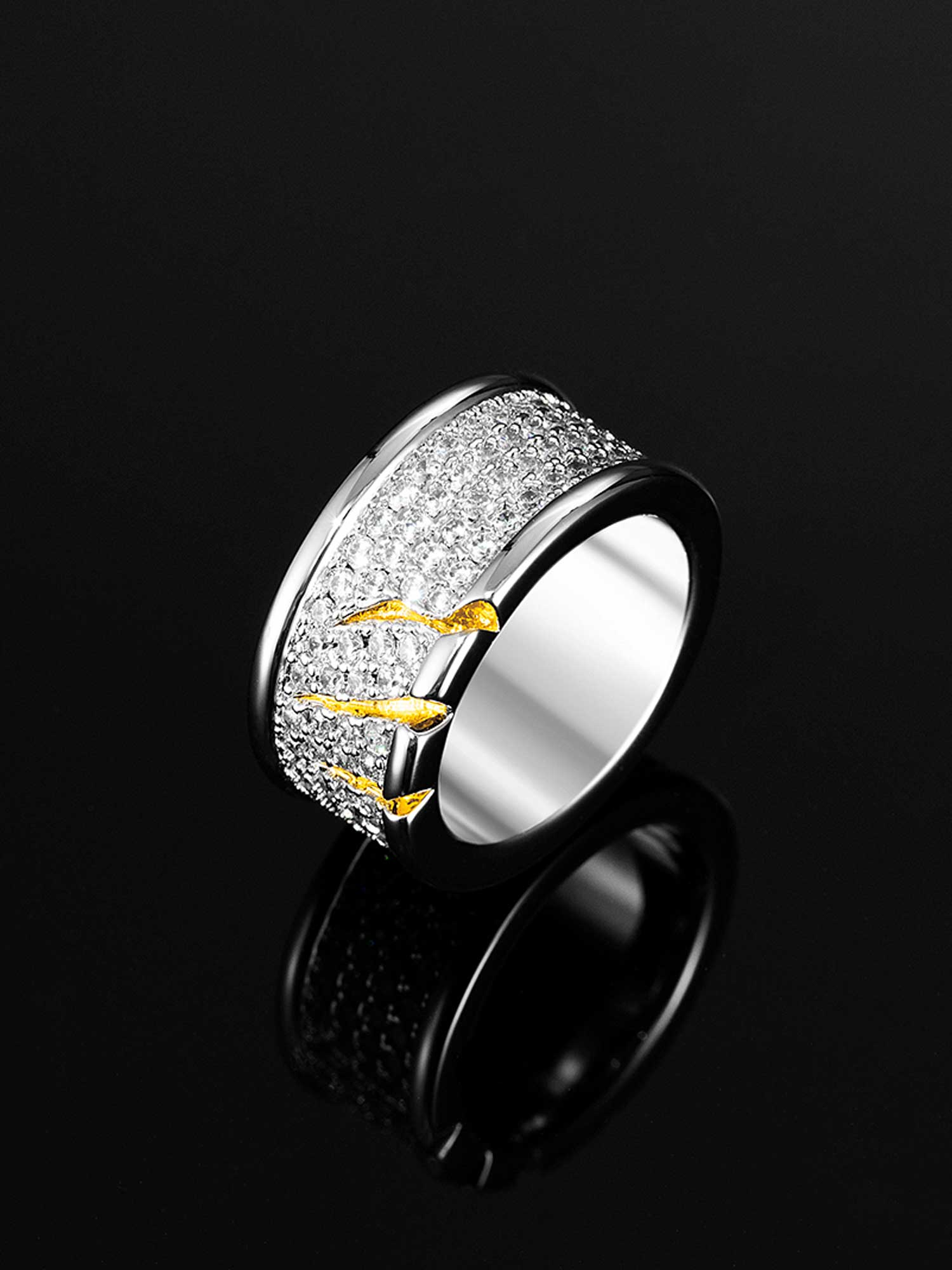 S925 Moissanite Claw Scratch Ring - Image 2