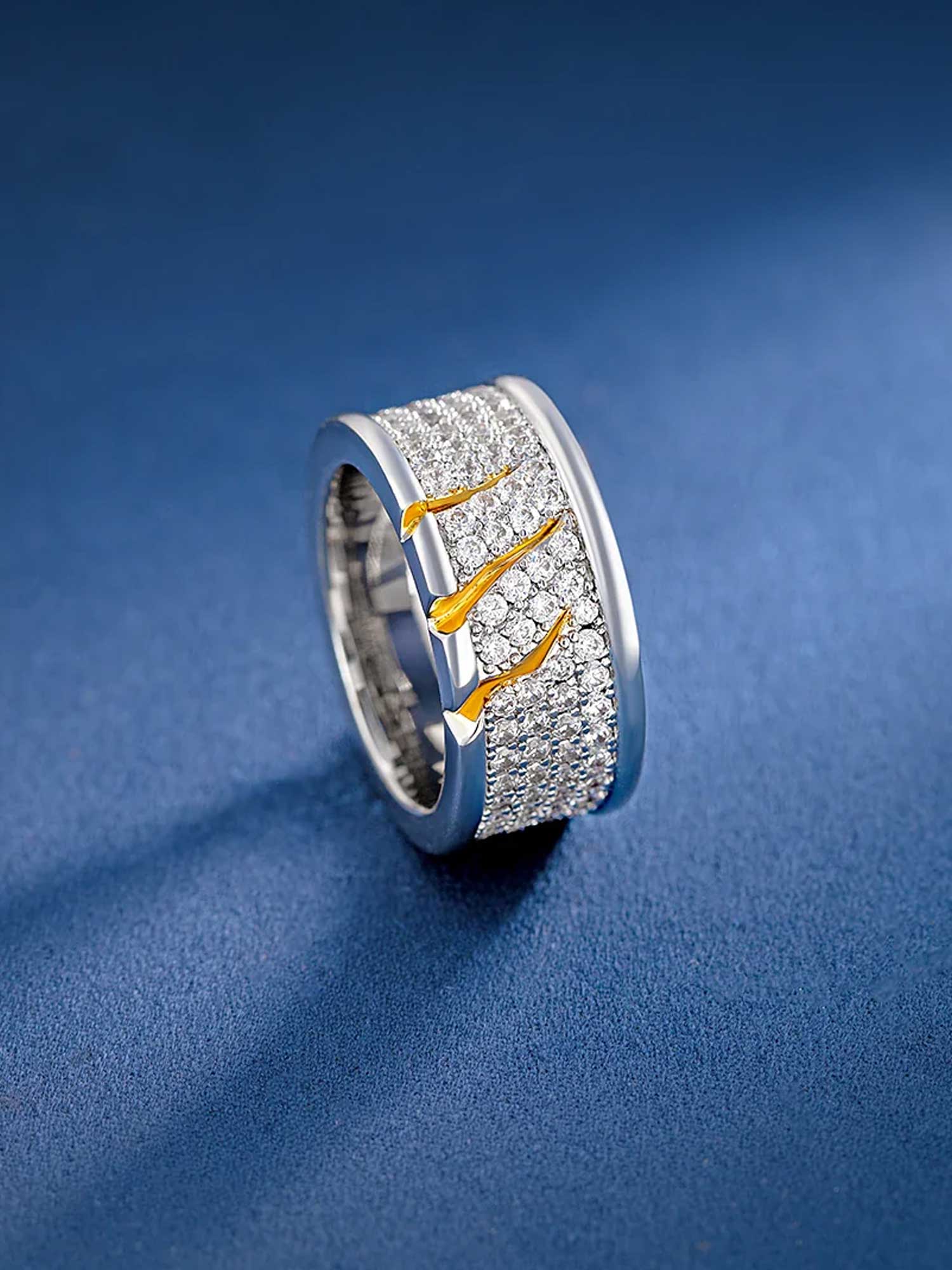 S925 Moissanite Claw Scratch Ring - Image 5