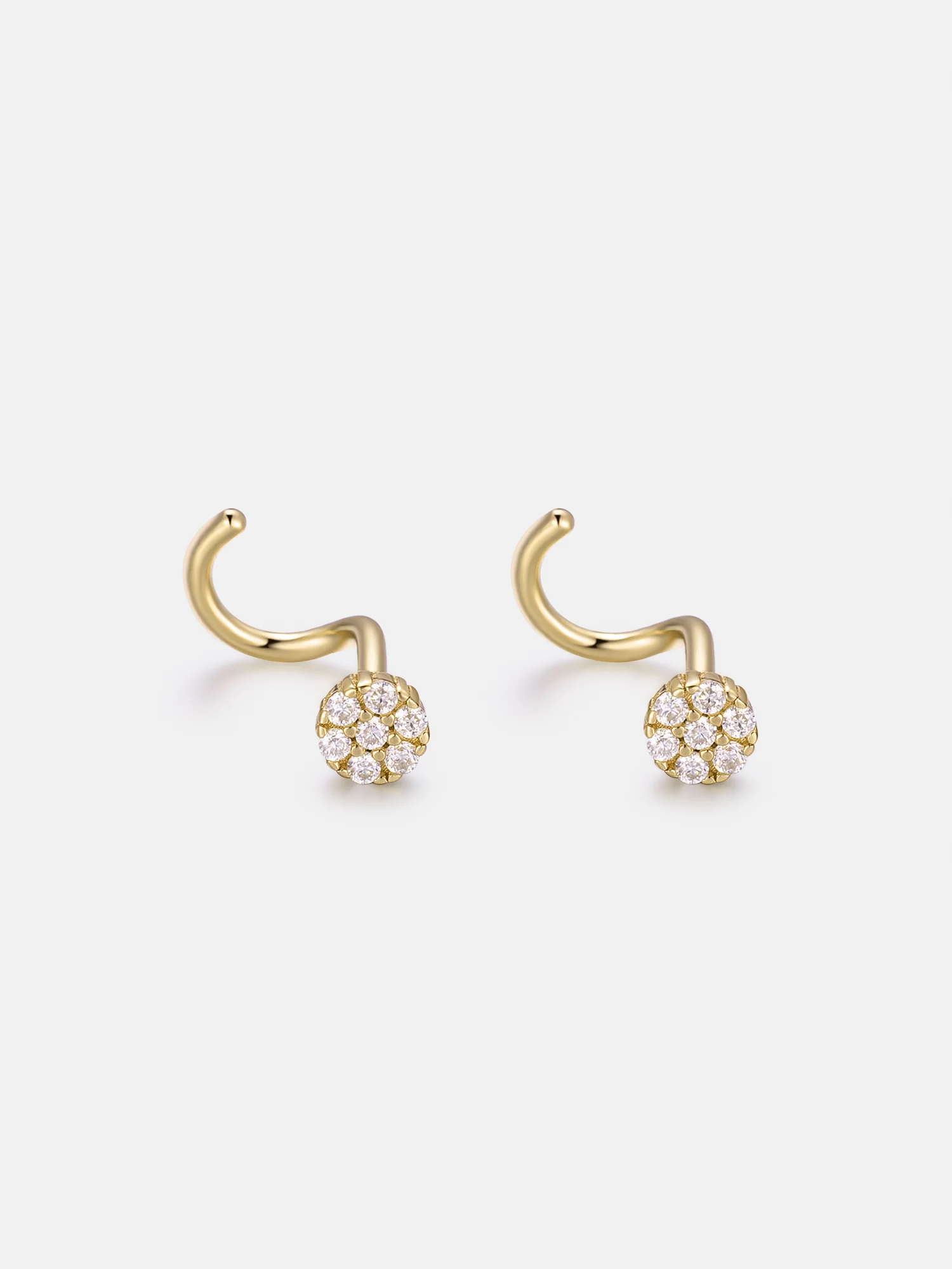 S925 Moissanite Cluster Nose Stud - Image 2