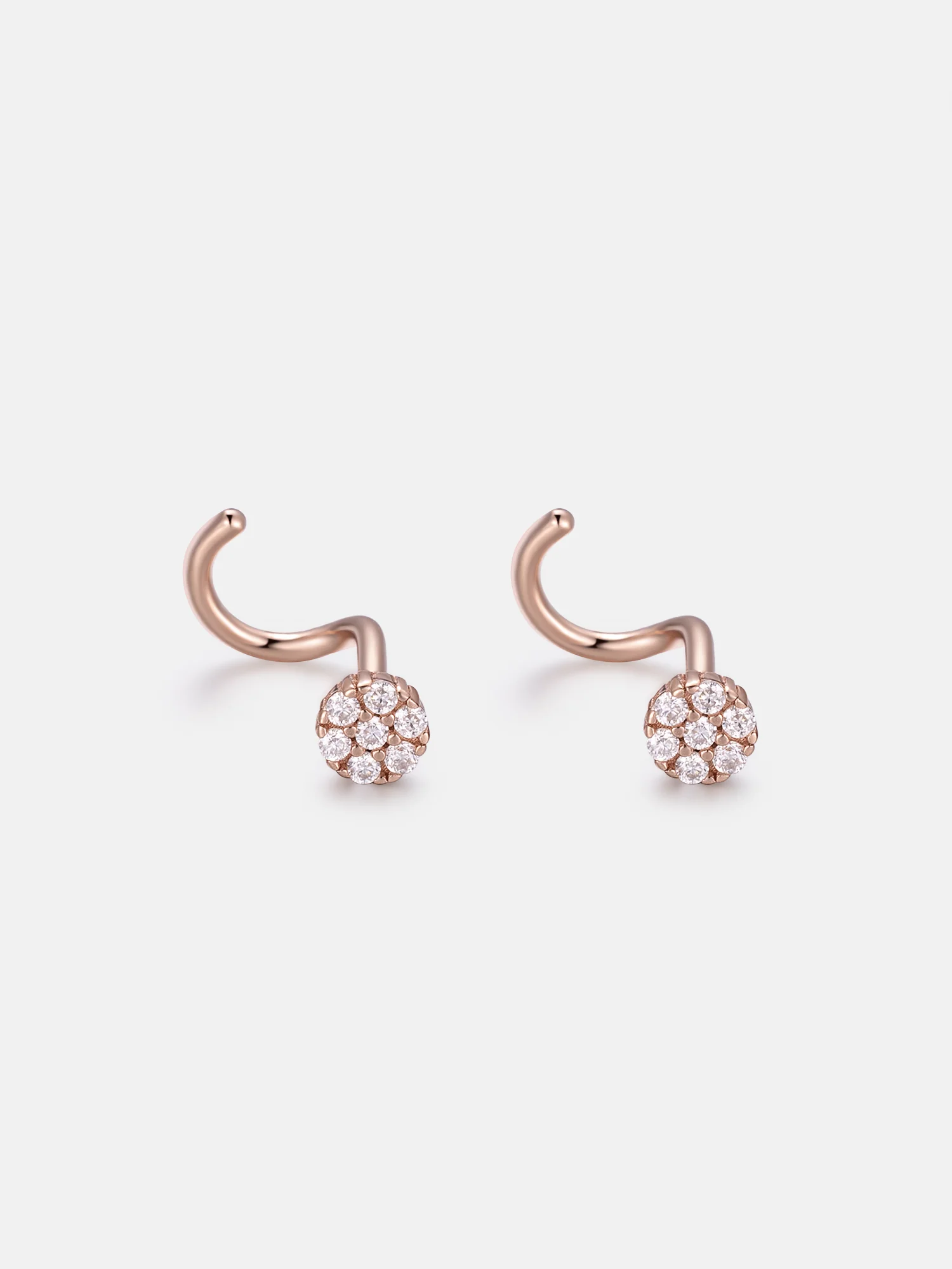 S925 Moissanite Cluster Nose Stud - Image 3