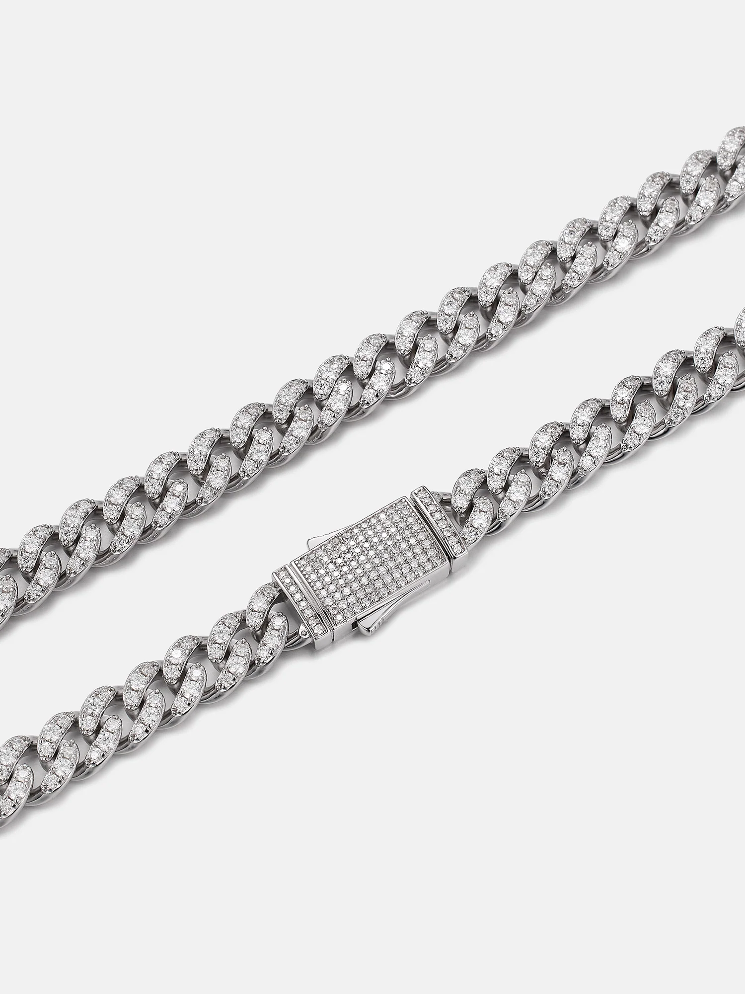 S925 Moissanite Cuban Chain or Bracelet - Image 3
