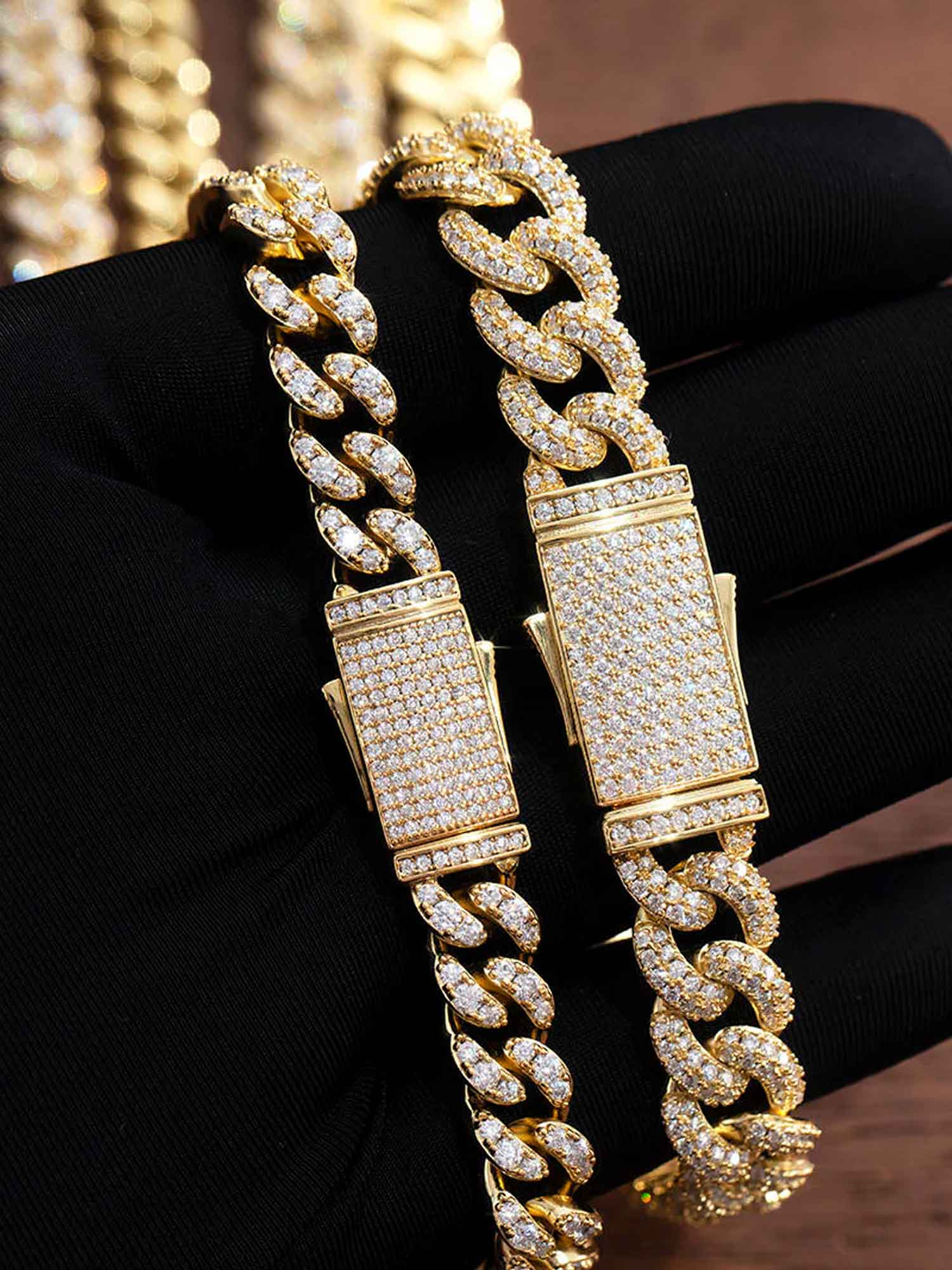 S925 Moissanite Cuban Chain or Bracelet - Image 5